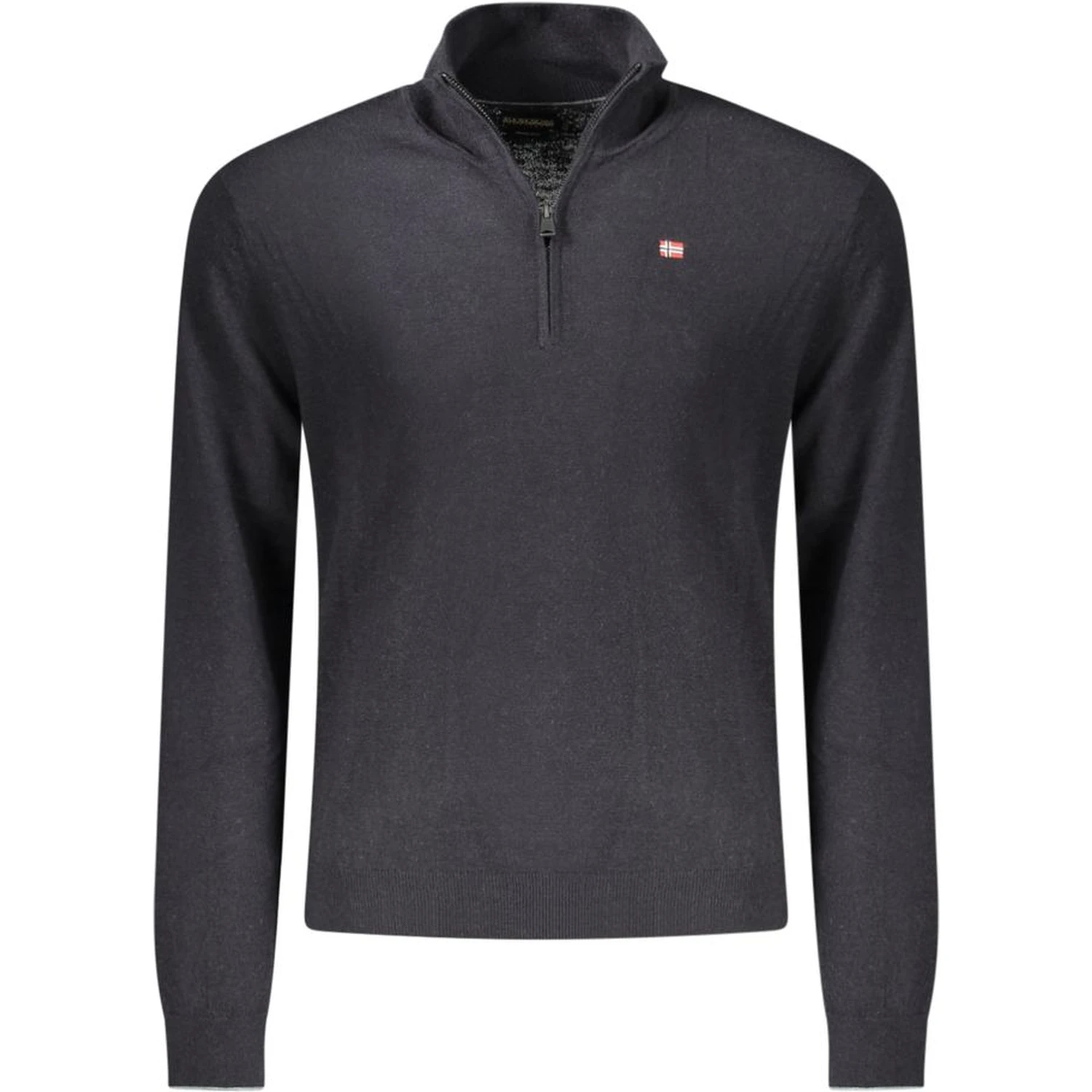 Black Wool Men Sweater