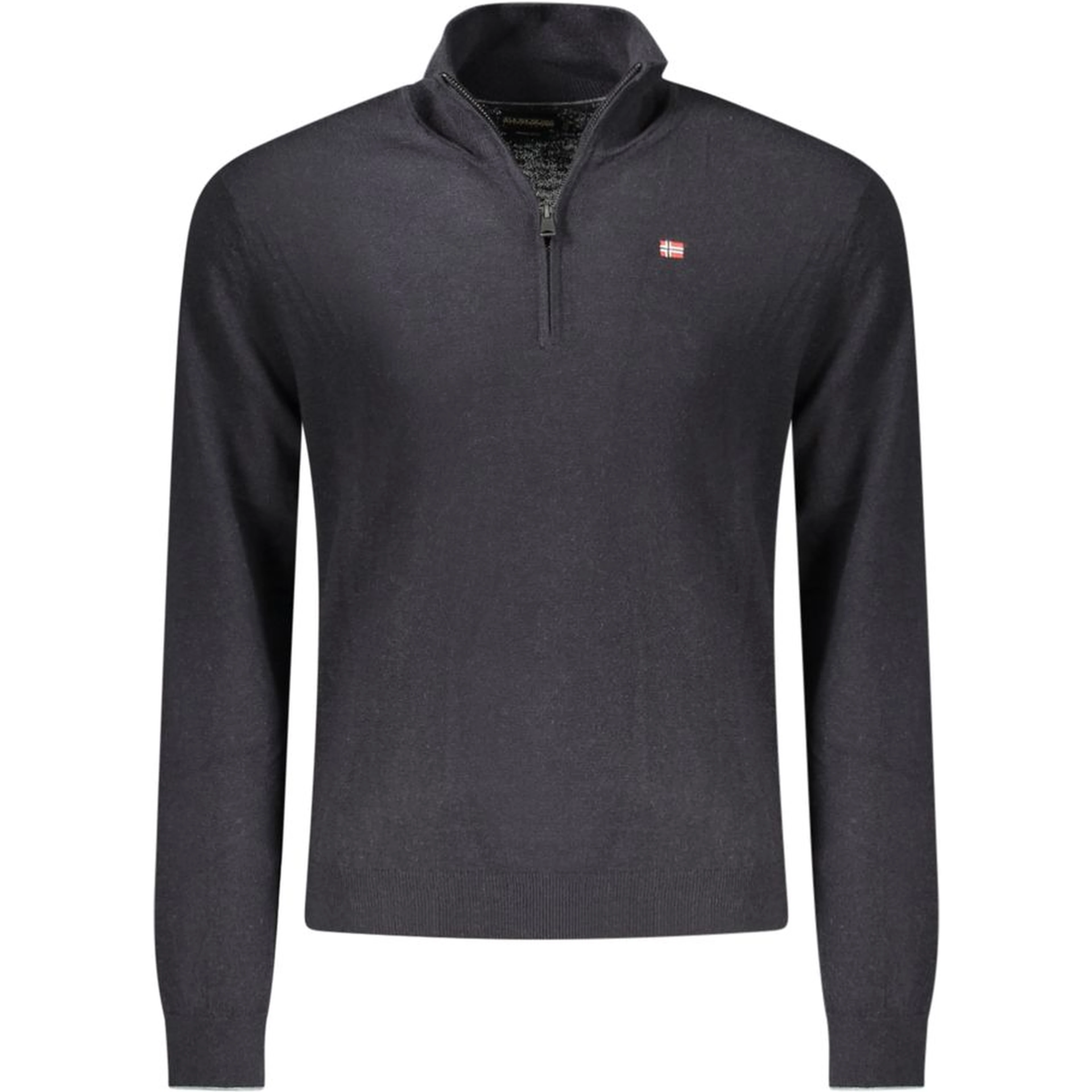 Black Wool Men Sweater