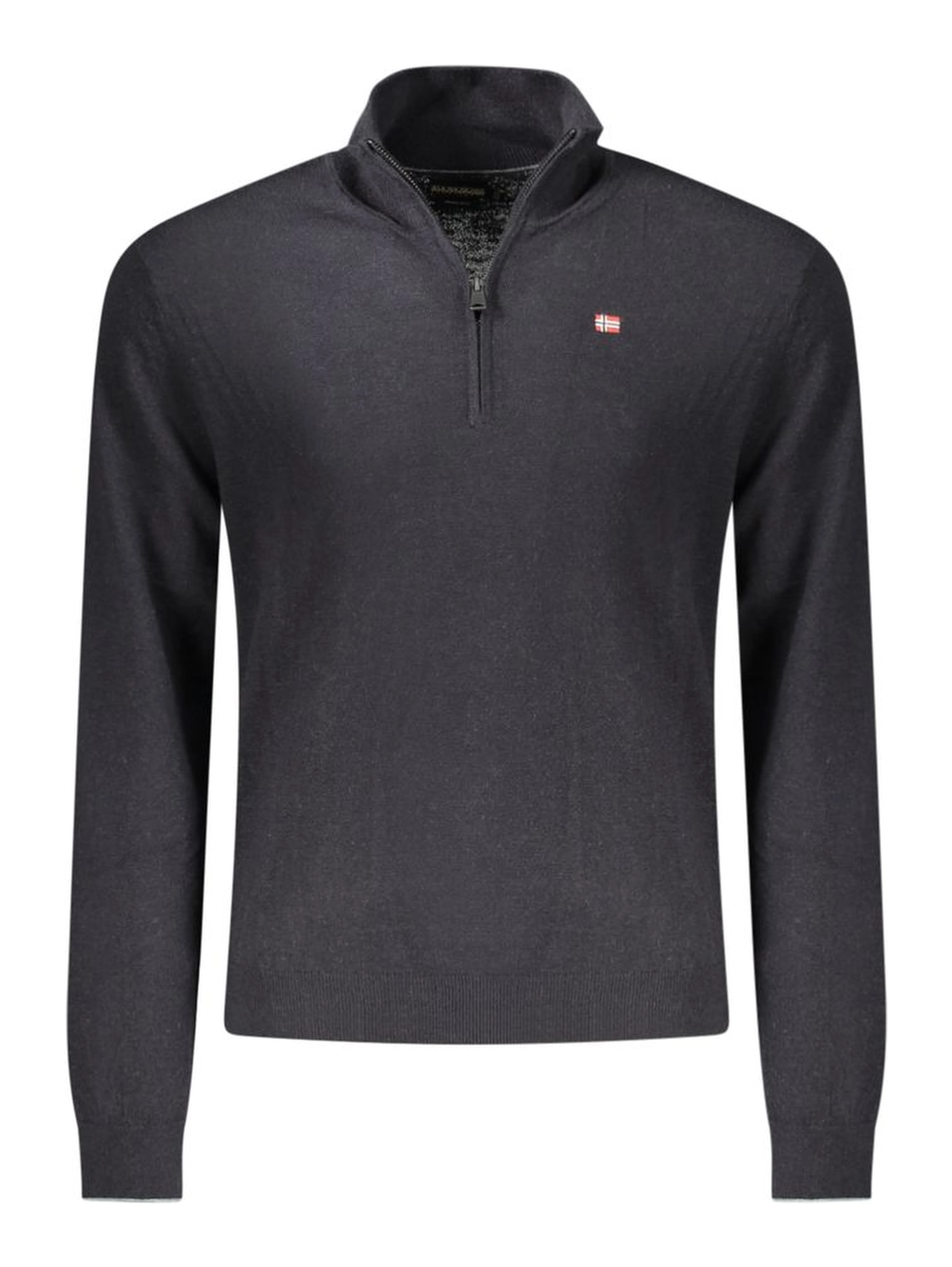 Black Wool Men Sweater