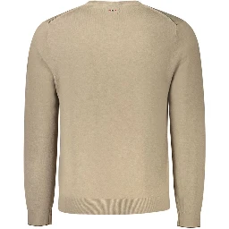 Brown Wool Men Sweater