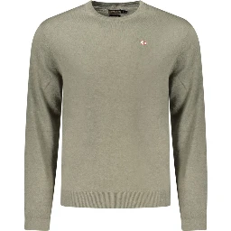 Green Wool Men Sweater