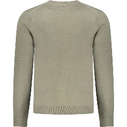 Green Wool Men Sweater
