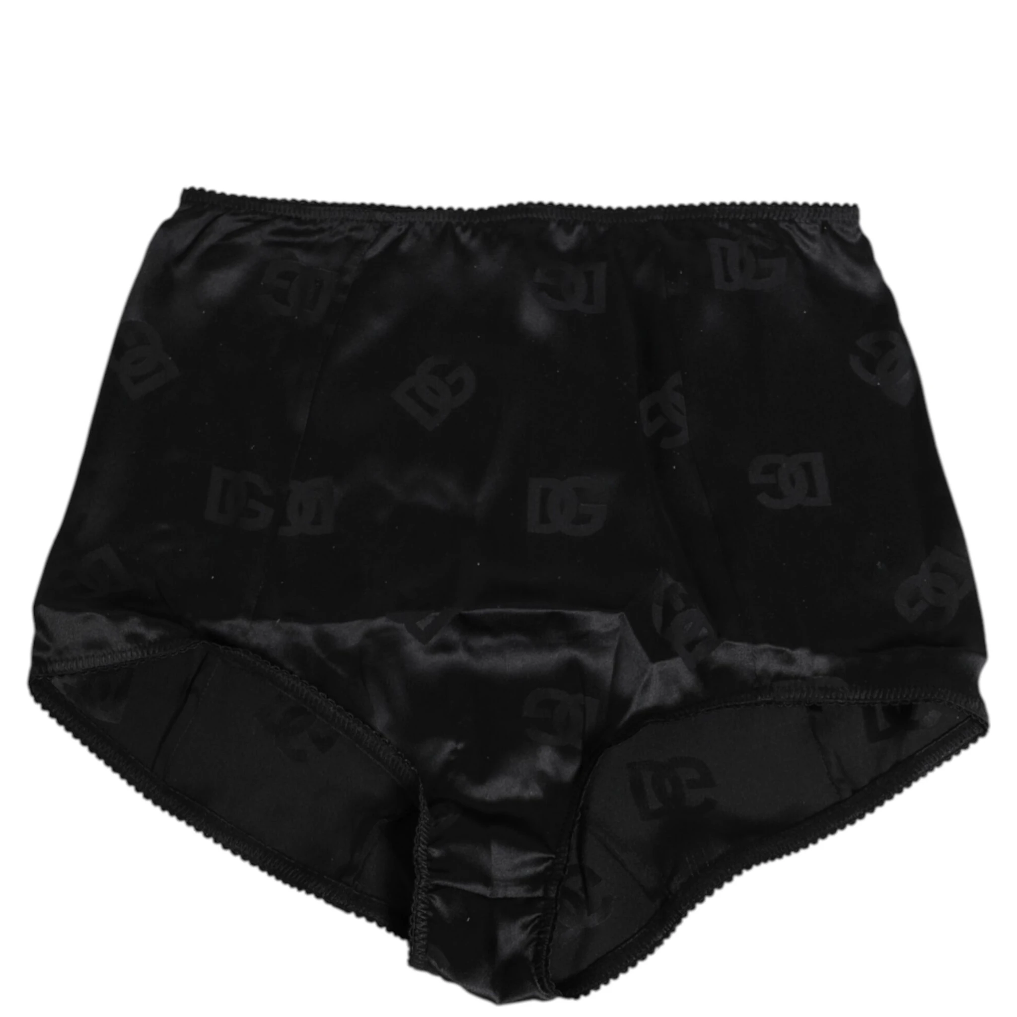 Black Silk Stretch High Waist Girdle Underwear