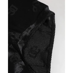 Black Silk Stretch High Waist Girdle Underwear