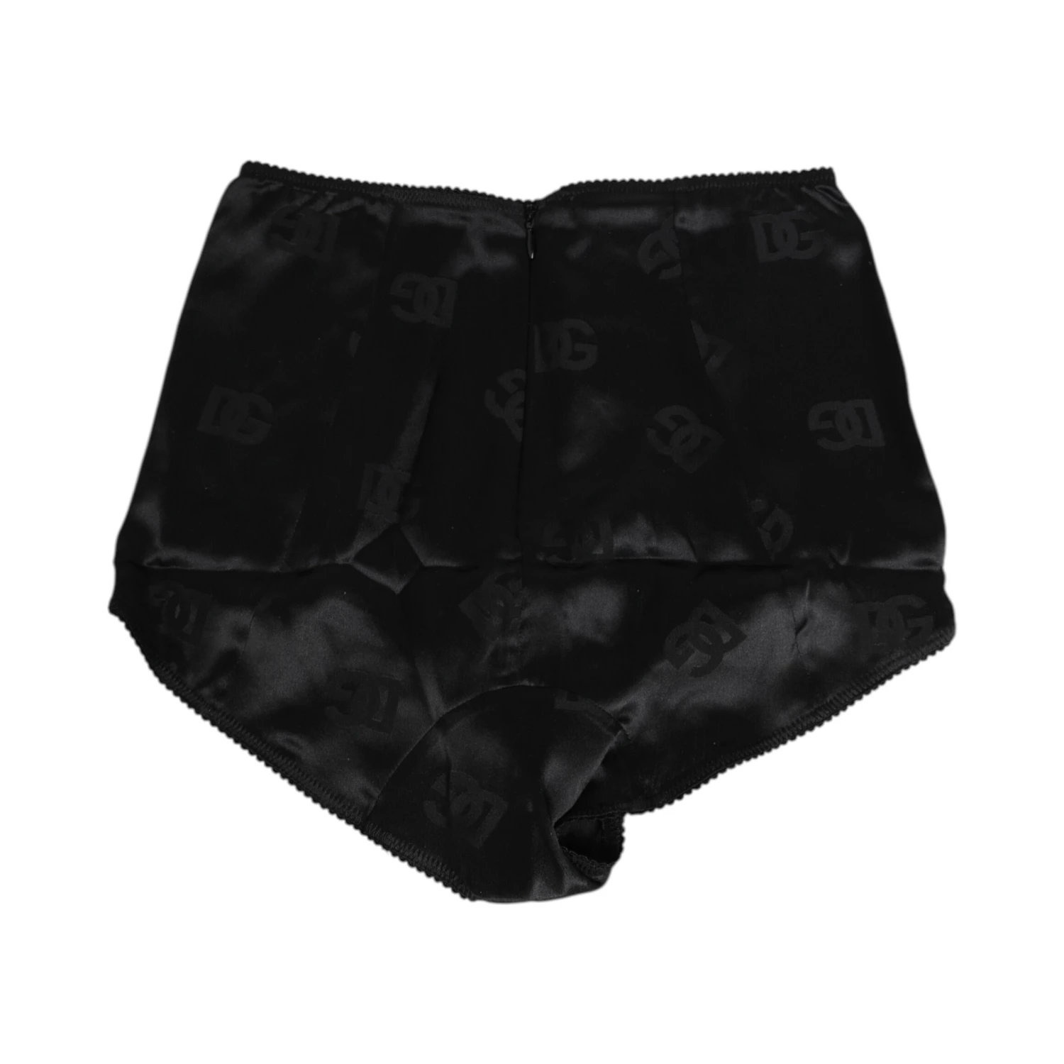 Black Silk Stretch High Waist Girdle Underwear