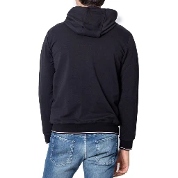 Black Cotton Hoodie