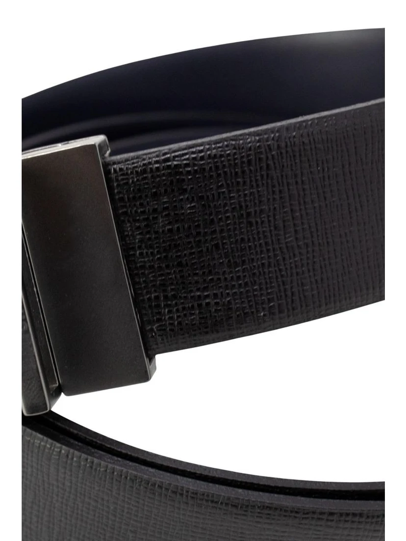 Black Leather Regular Belt