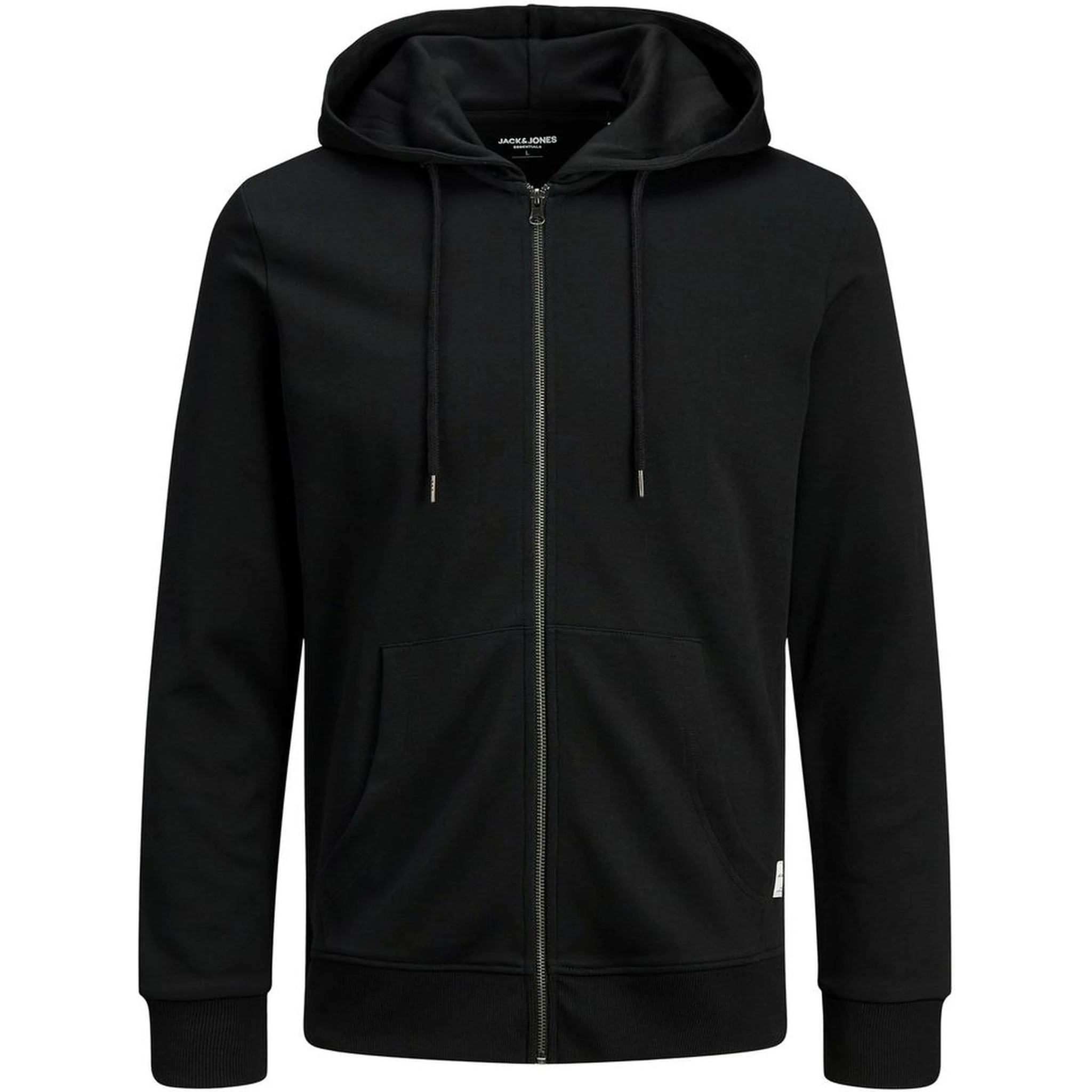 Black Cotton Hoodie