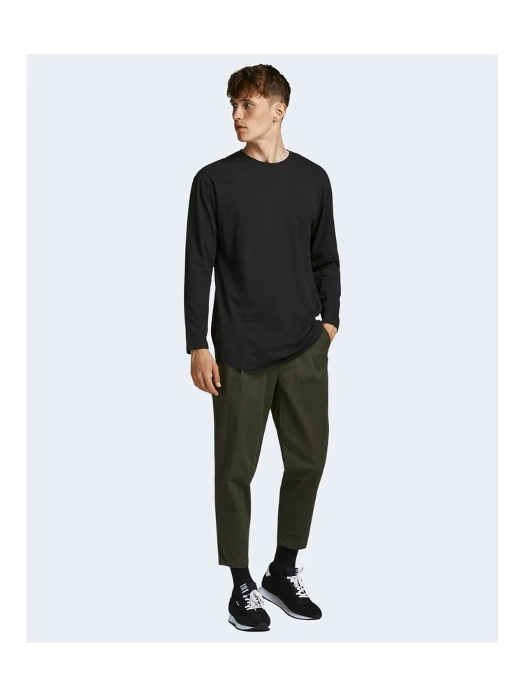 Black Cotton Long Sleeve T-Shirt alternative