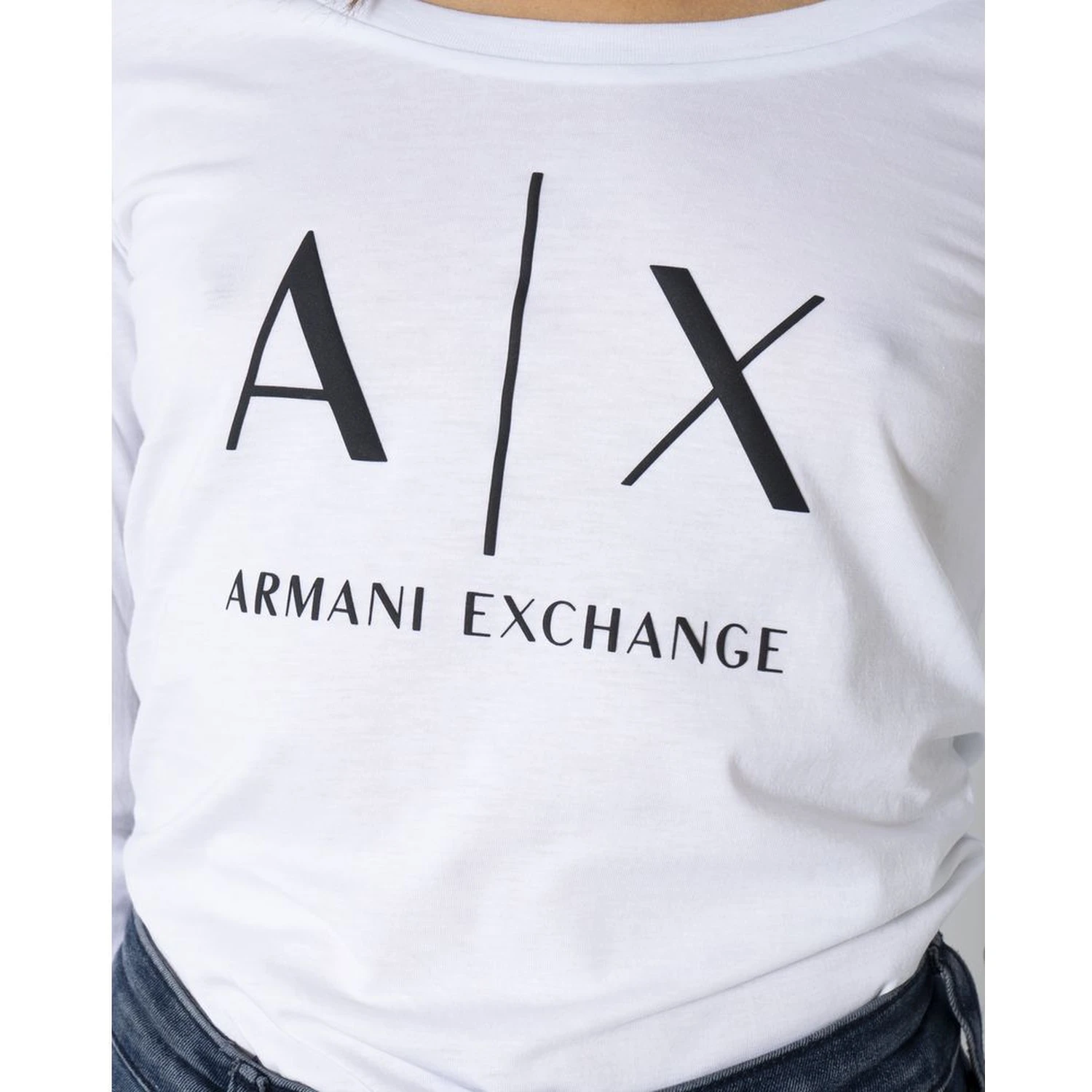 White Cotton Long Sleeve T-Shirt