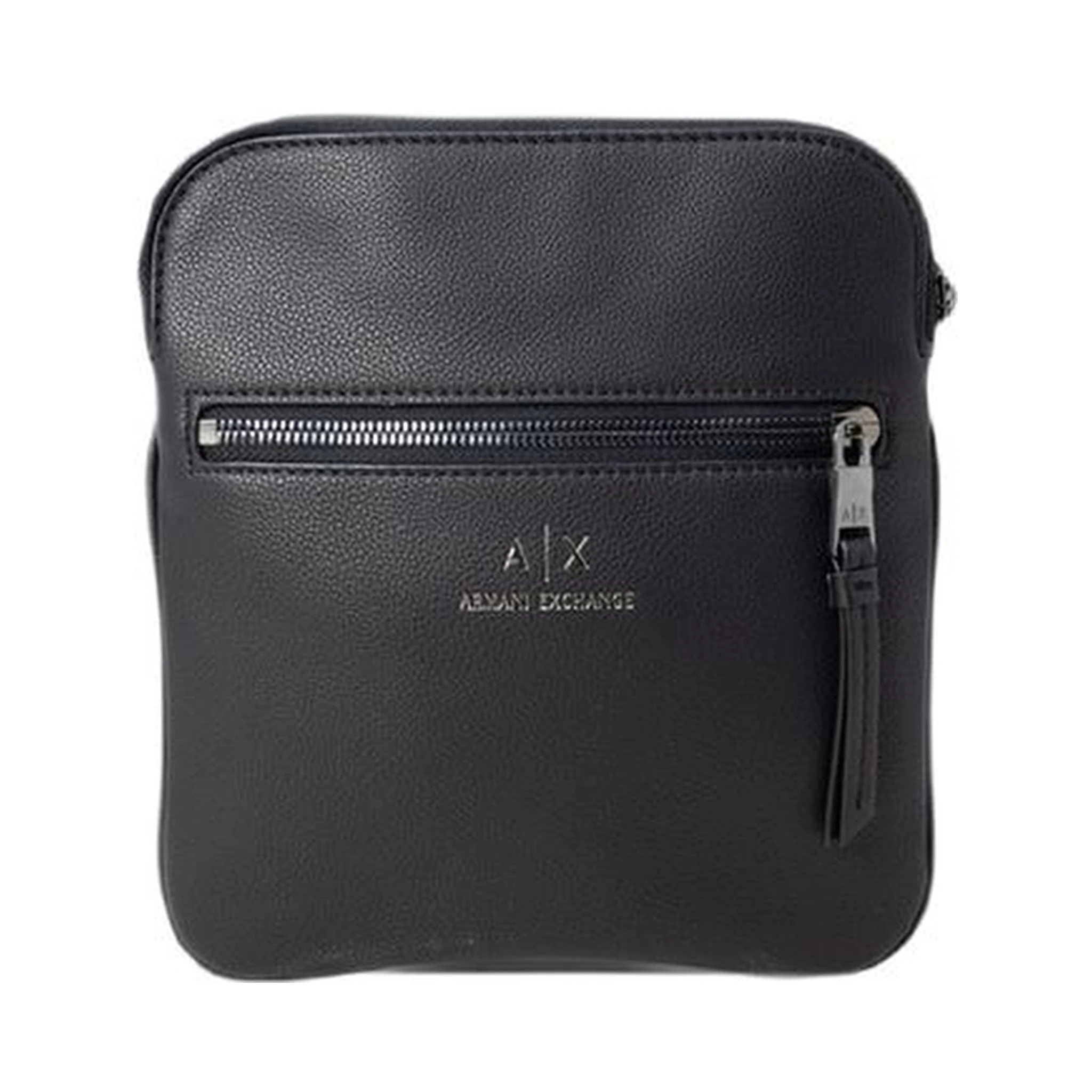Black Polyester Messenger Bag