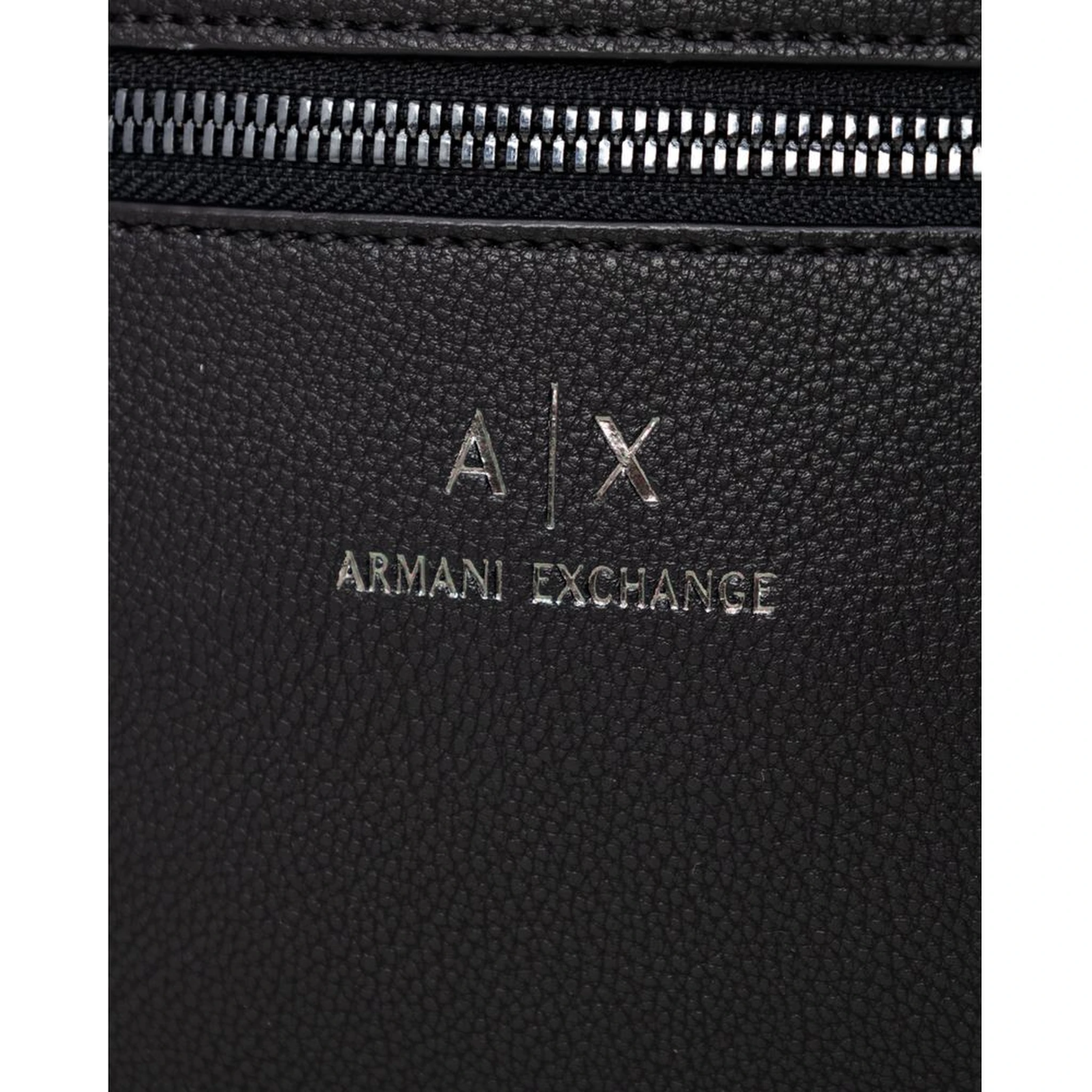 Black Polyester Messenger Bag