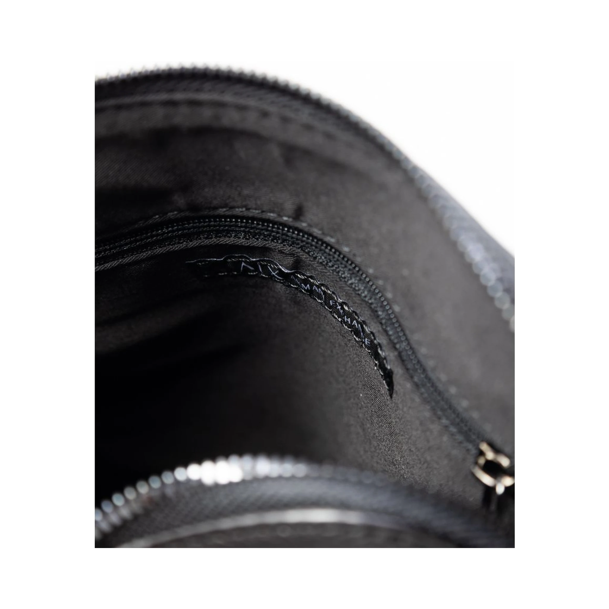 Black Polyester Messenger Bag