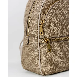 Brown Polyethylene Backpack