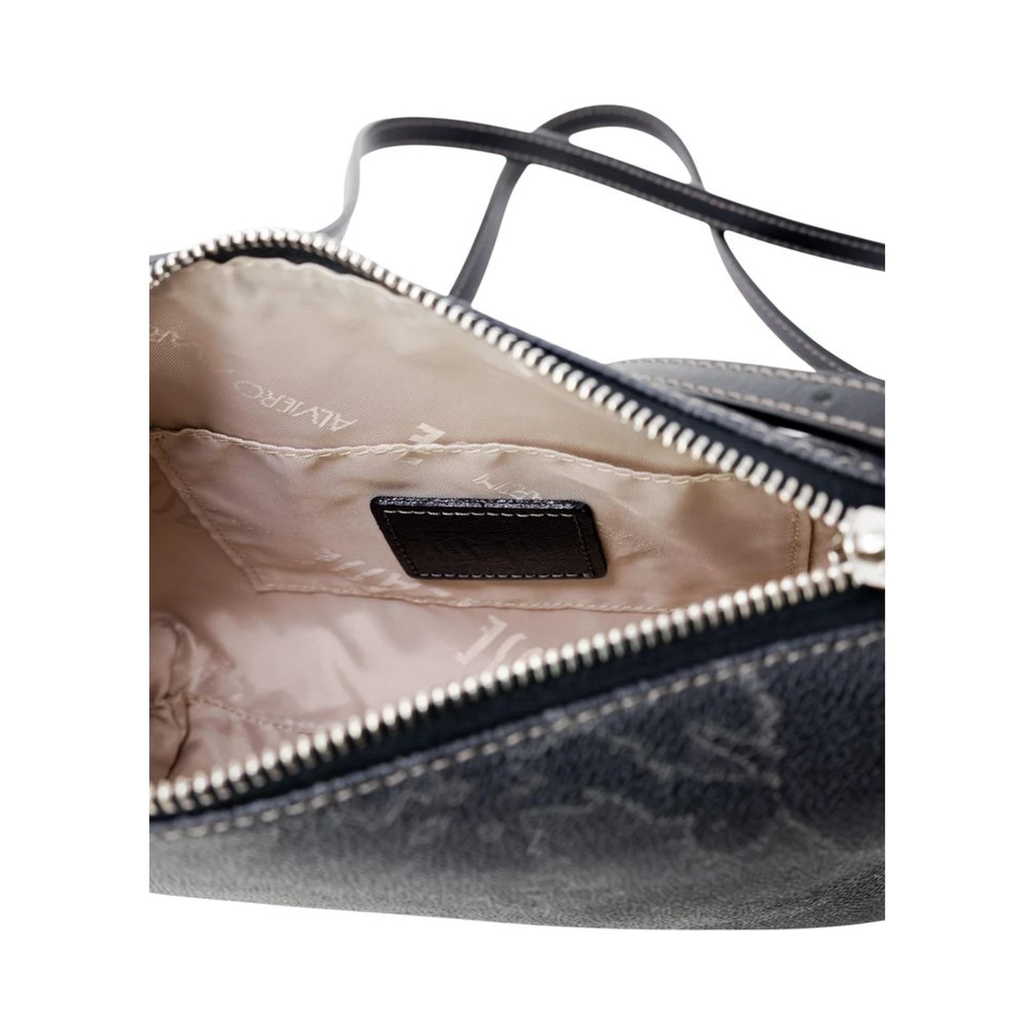 Black Polyester Handbag