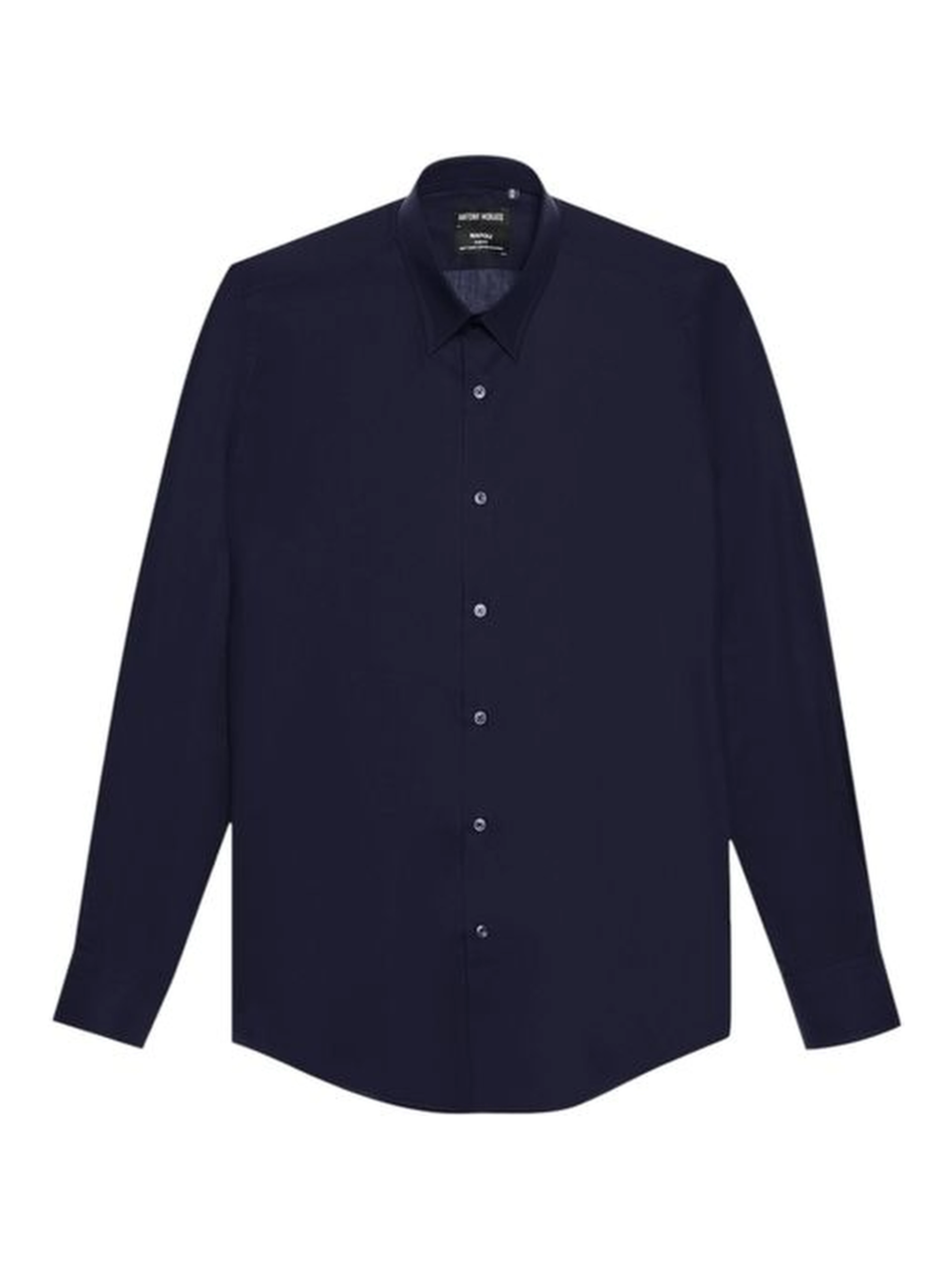 Blue Cotton Dress Shirt
