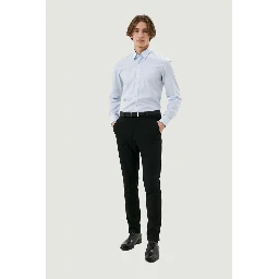 Blue Cotton Dress Shirt
