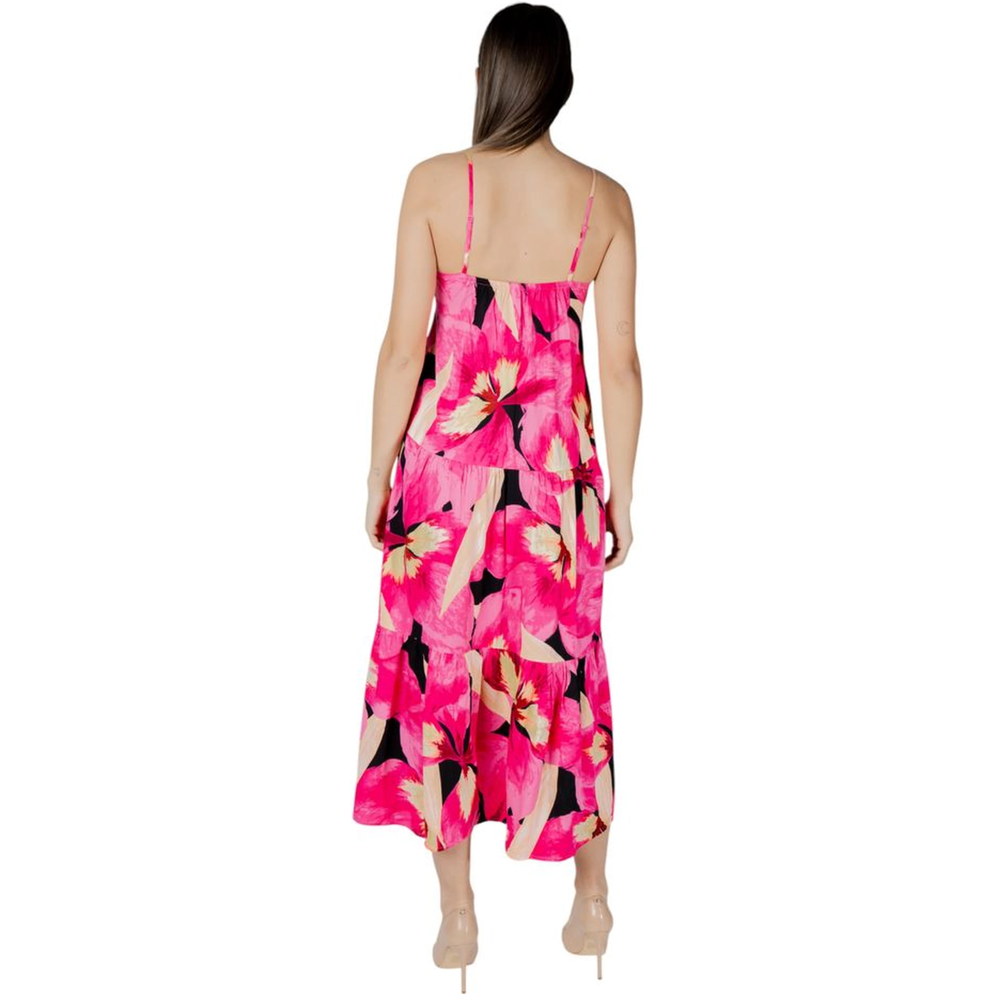 Multicolor Viscose Long Dress