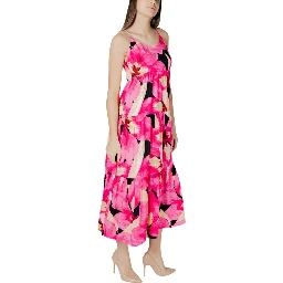 Multicolor Viscose Long Dress