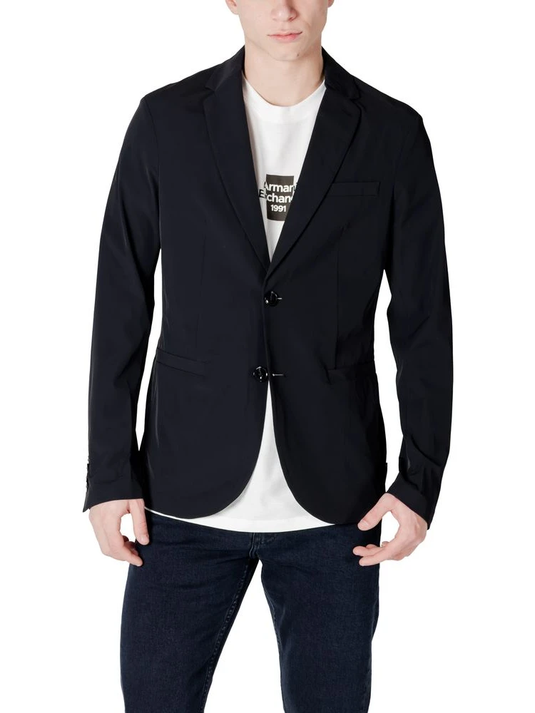 Black Cotton Blazer