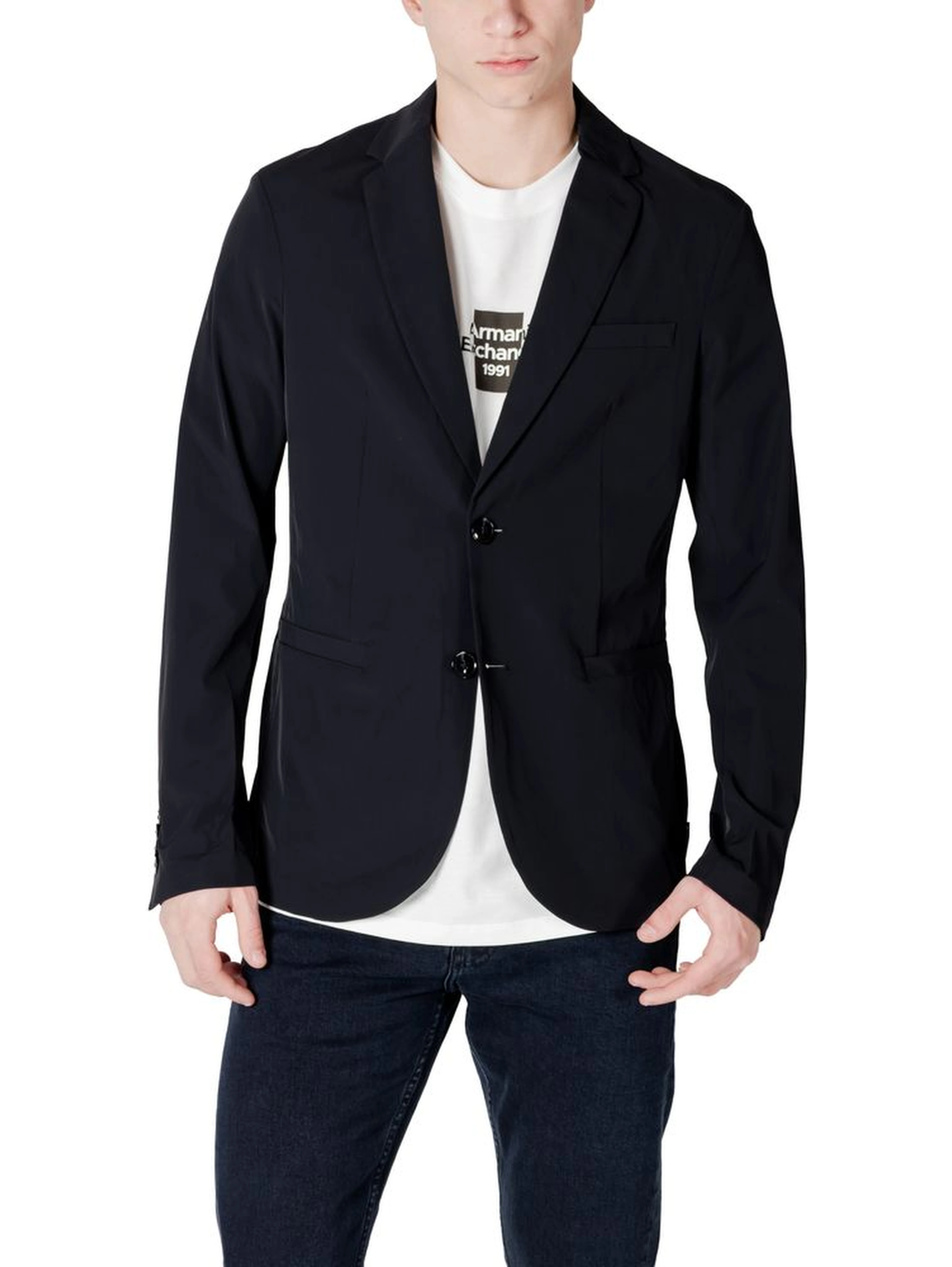 Black Cotton Blazer