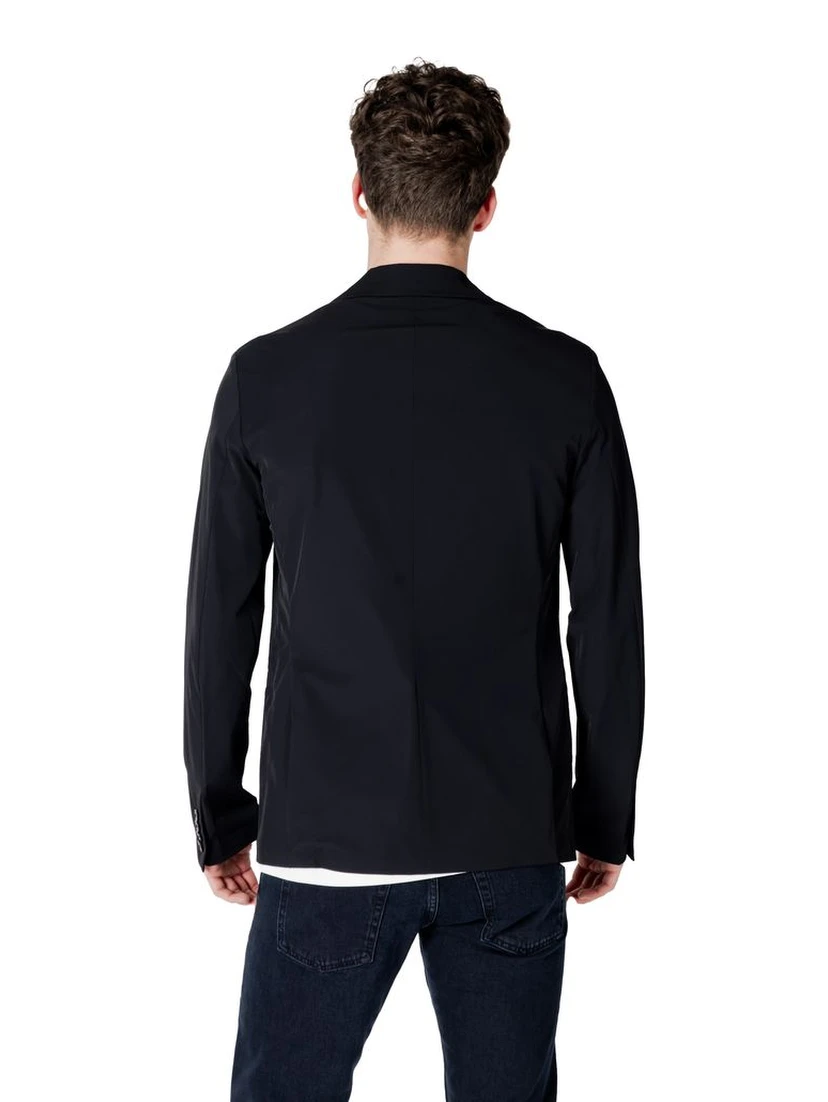 Black Cotton Blazer