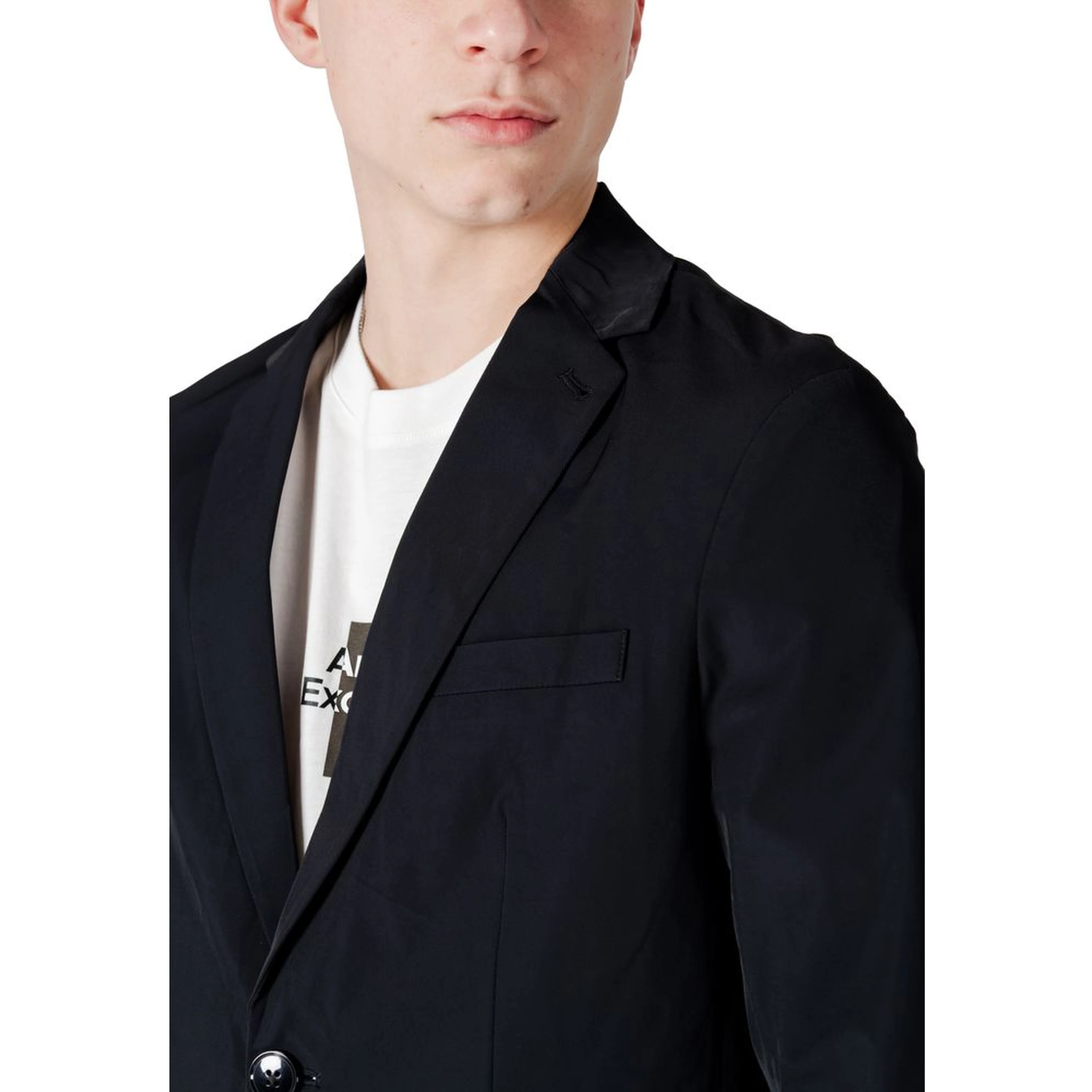 Black Cotton Blazer