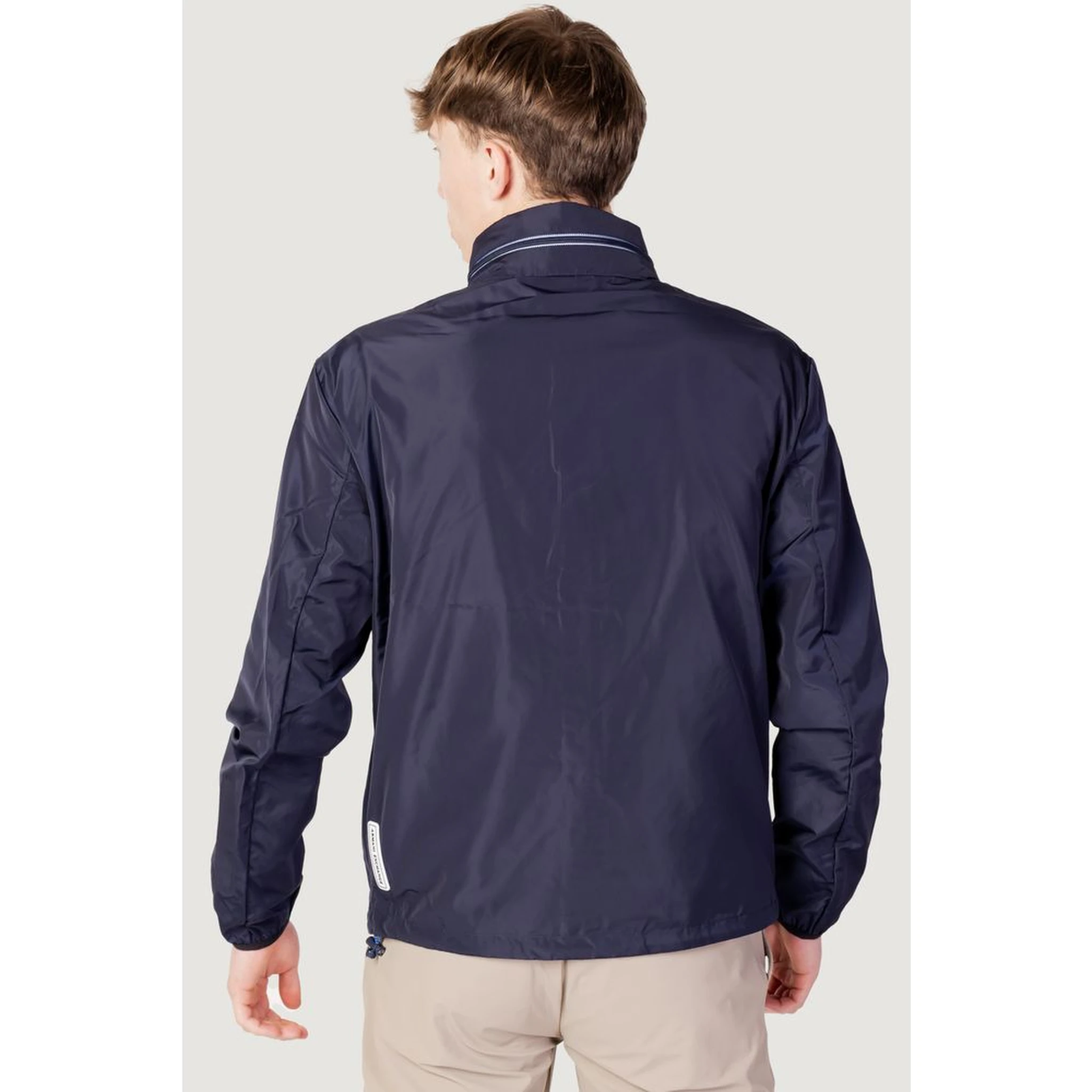 Blue Polyester Shell Jacket