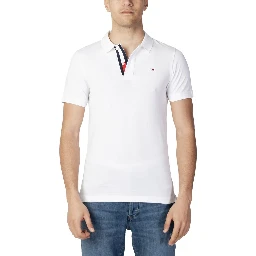 White Cotton Polo Shirt