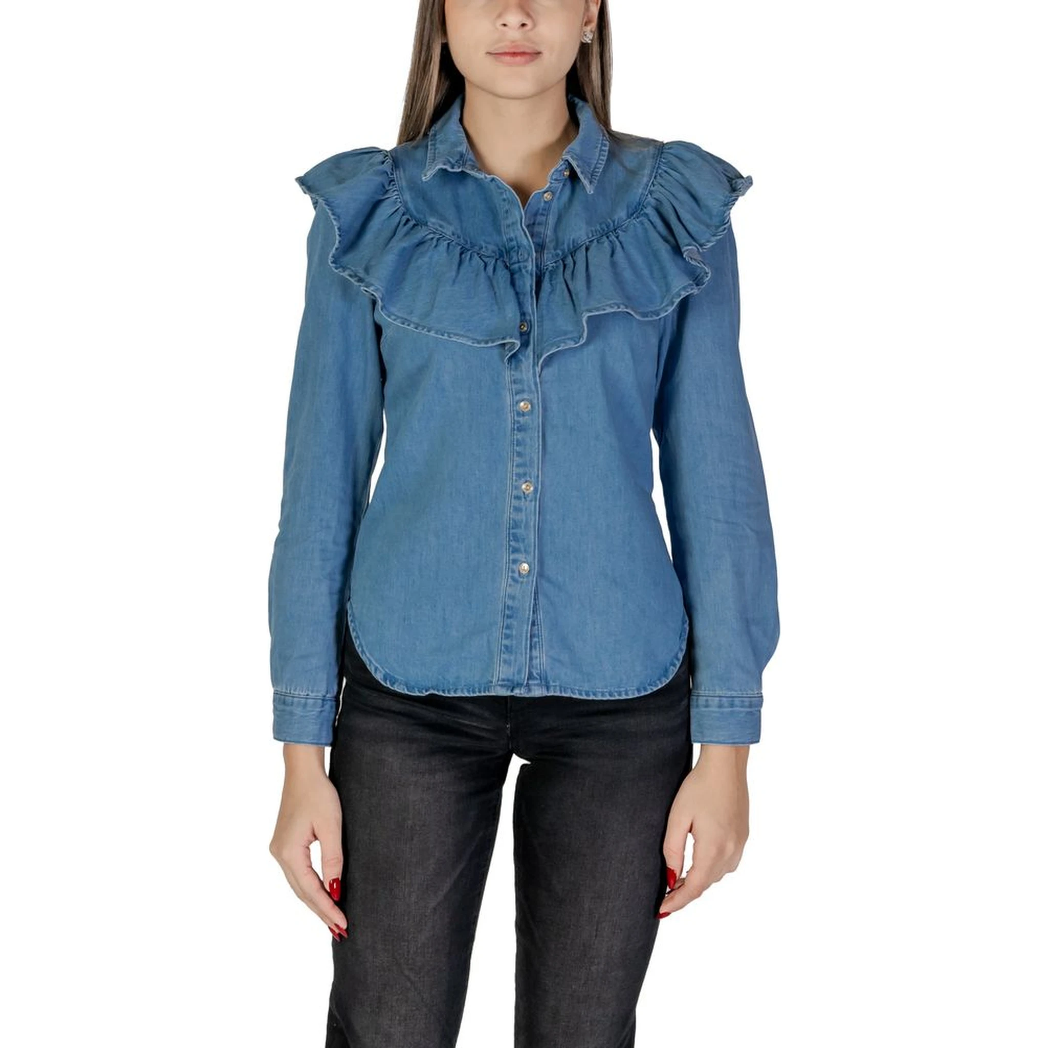 Blue Cotton Blouse
