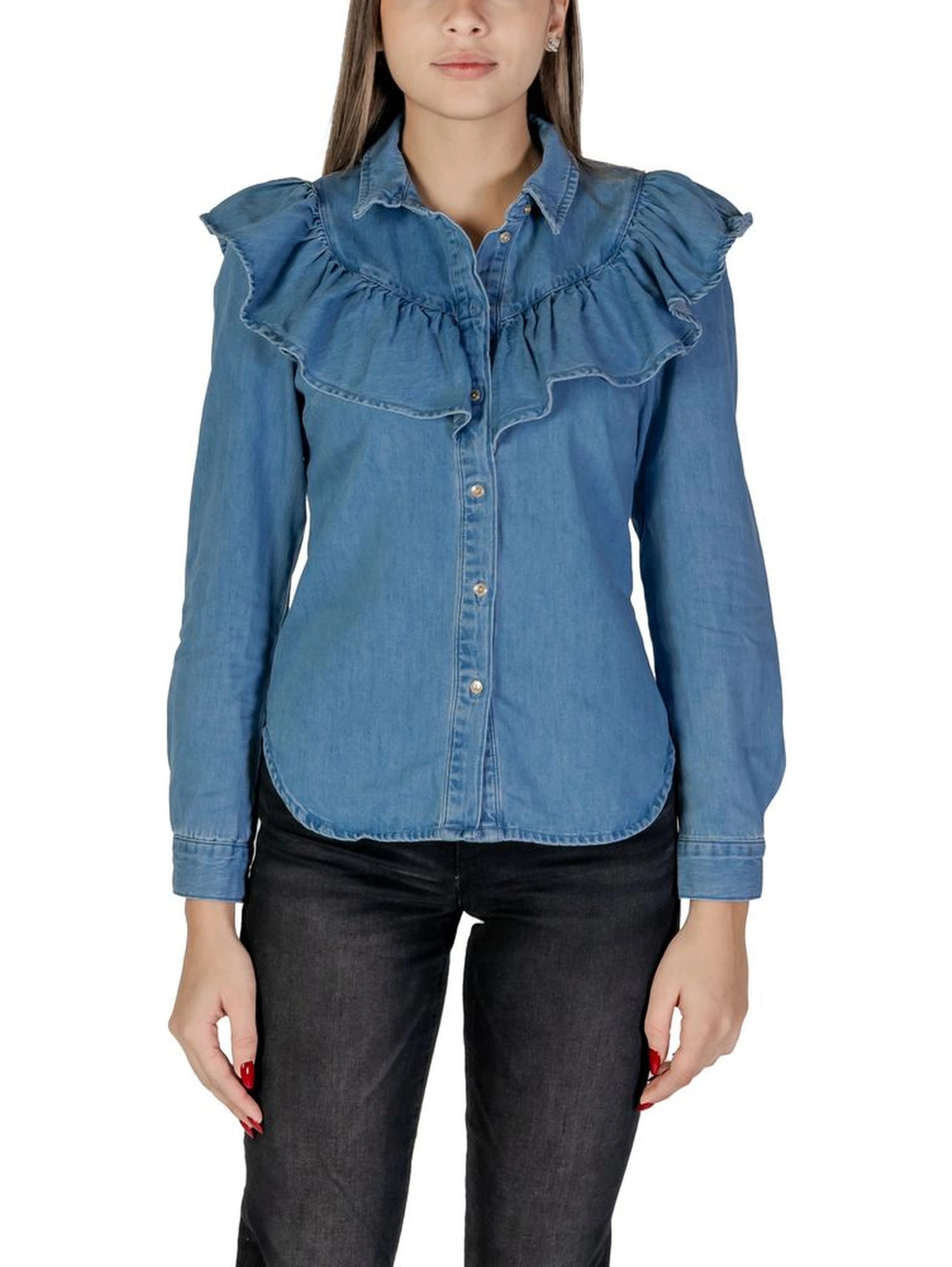 Blue Cotton Blouse