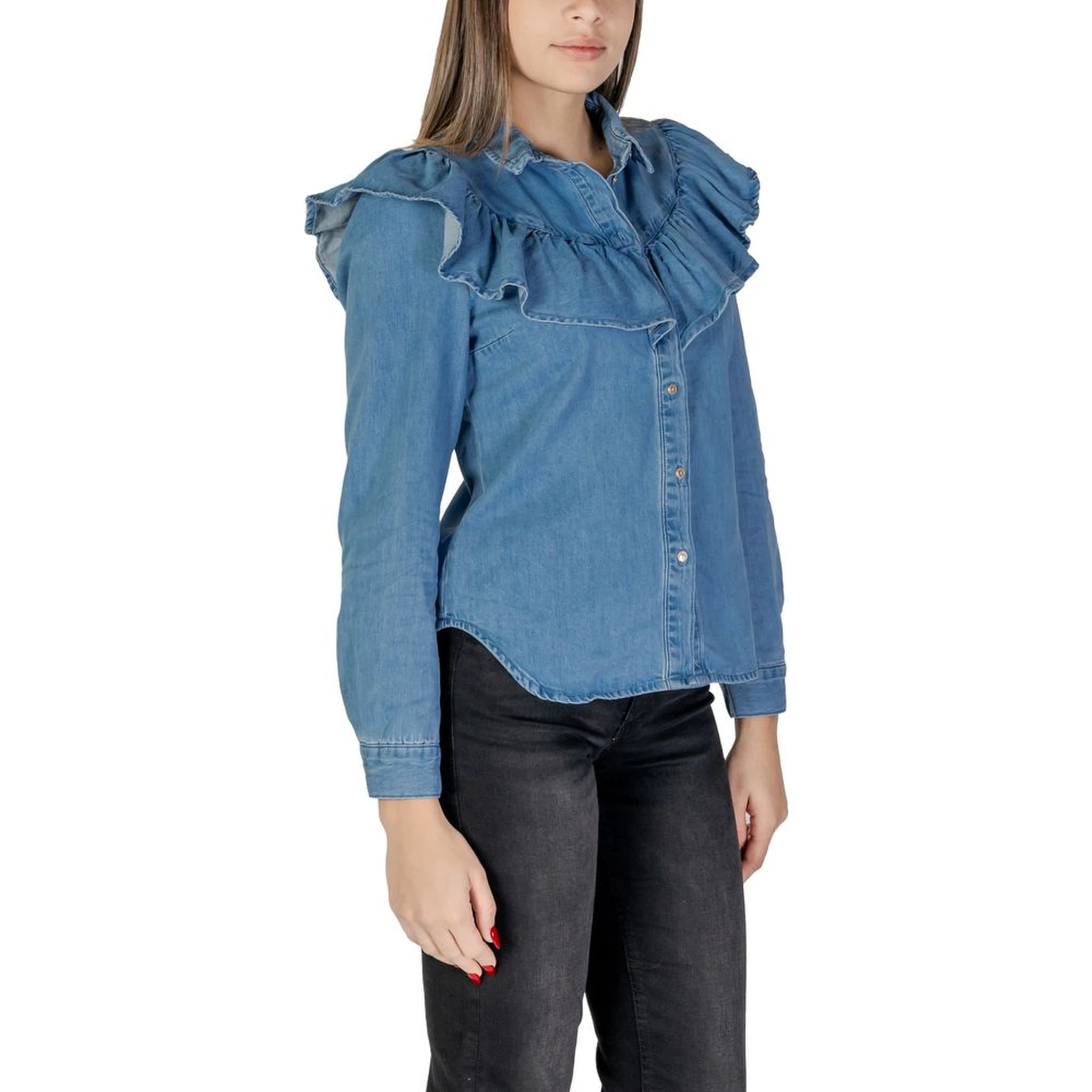 Blue Cotton Blouse