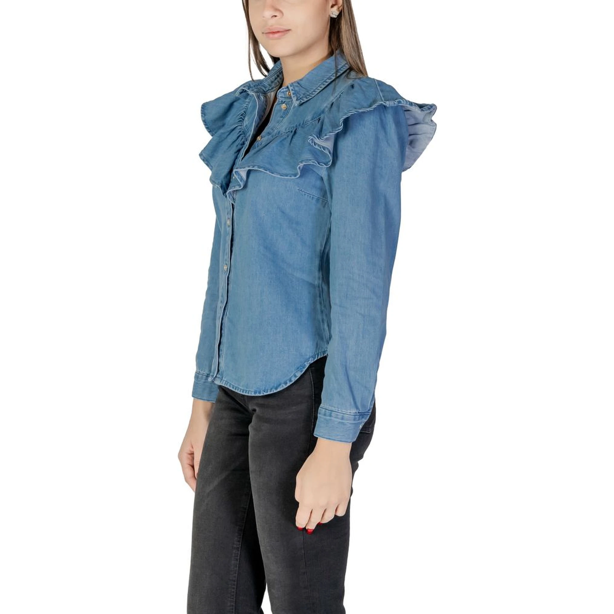 Blue Cotton Blouse