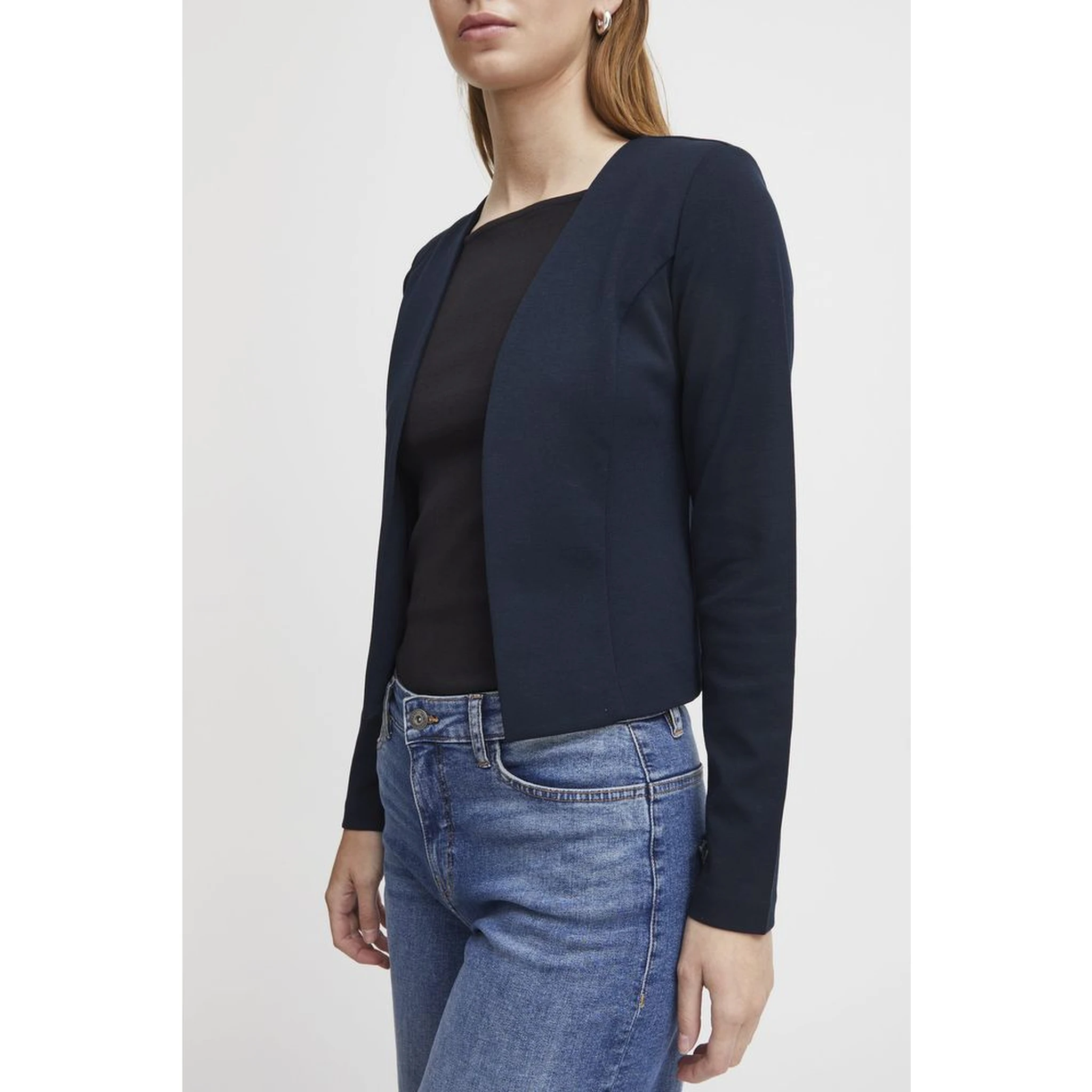 Blue Polyester Blazer