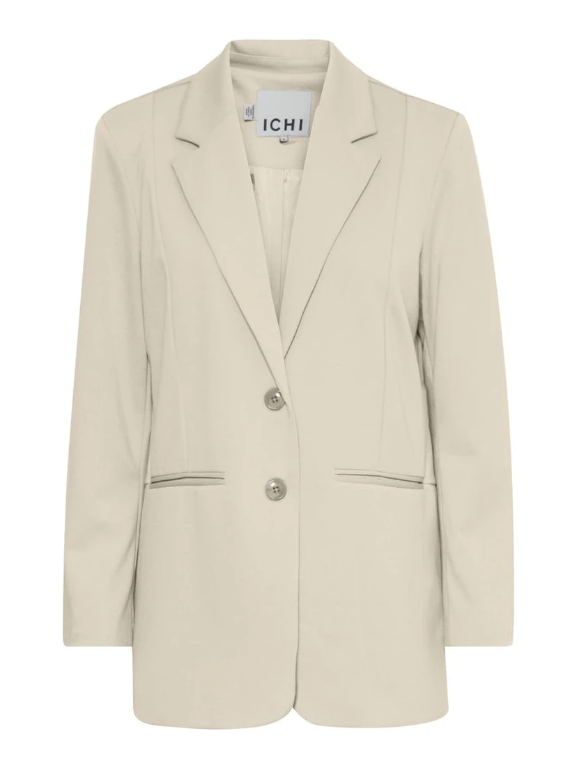 Beige Recycled Polyester Blazer