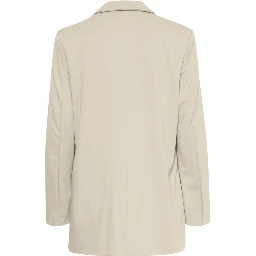 Beige Recycled Polyester Blazer
