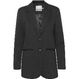Black Recycled Polyester Blazer