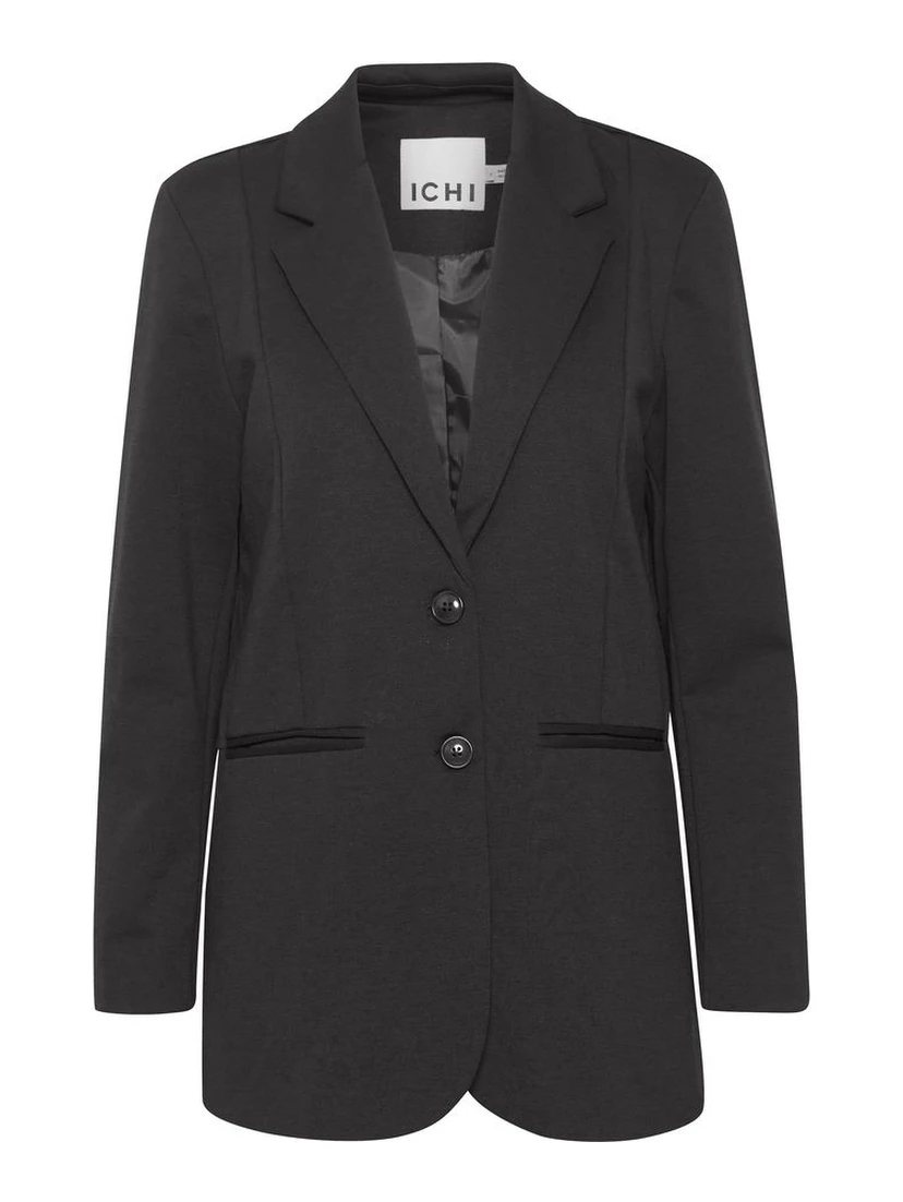 Black Recycled Polyester Blazer