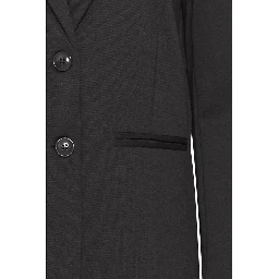 Black Recycled Polyester Blazer