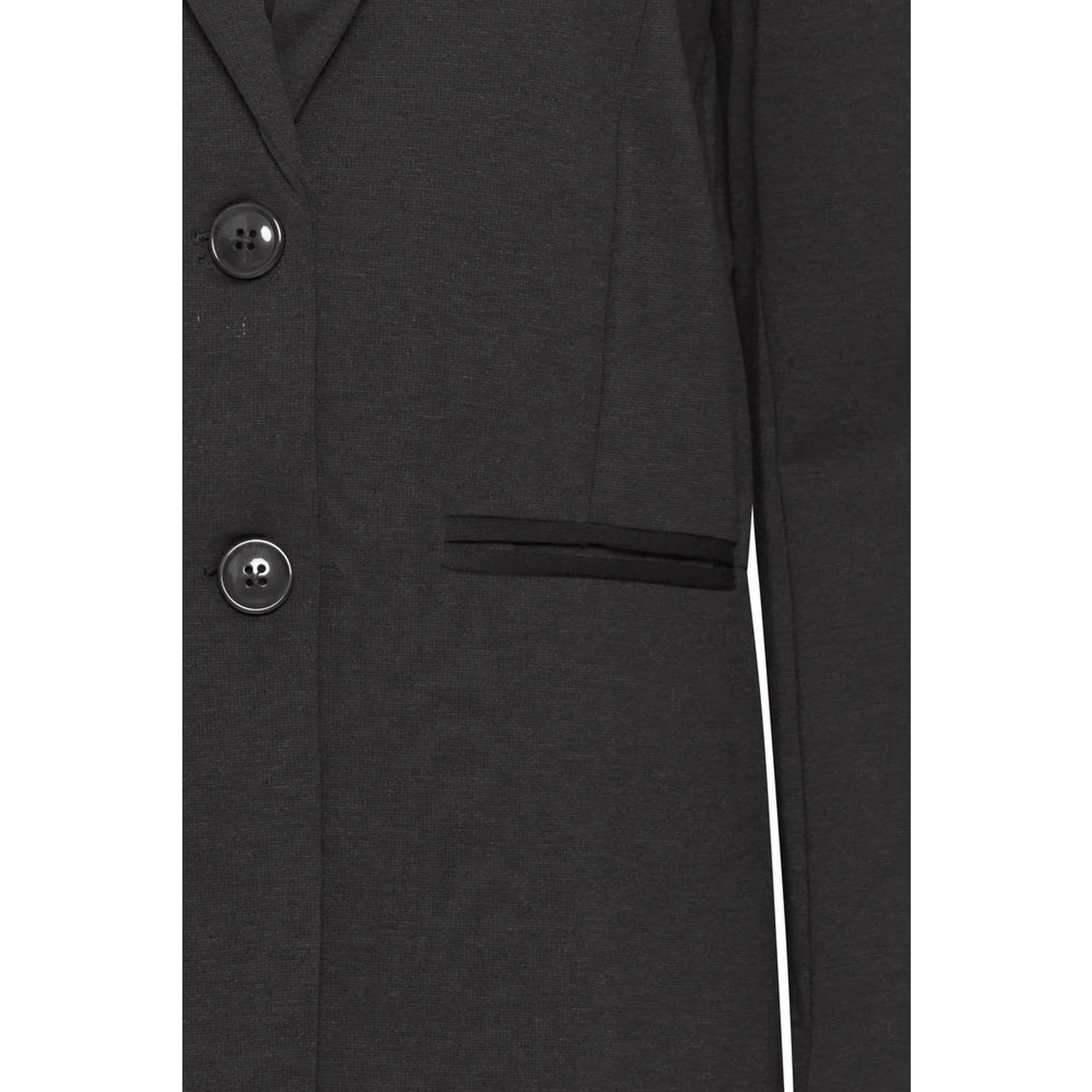 Black Recycled Polyester Blazer