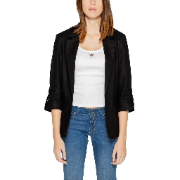 Black Linen Blazer