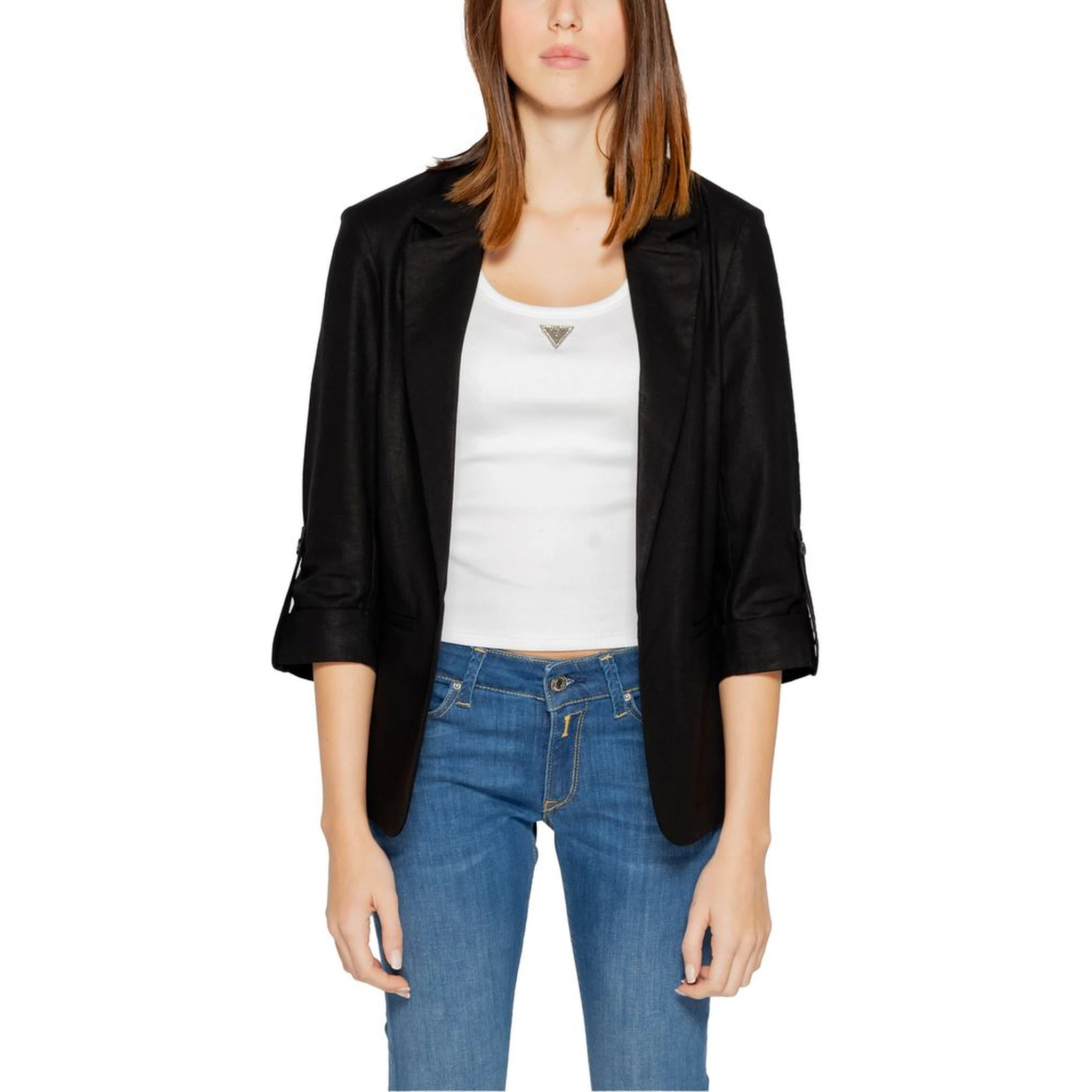 Black Linen Blazer