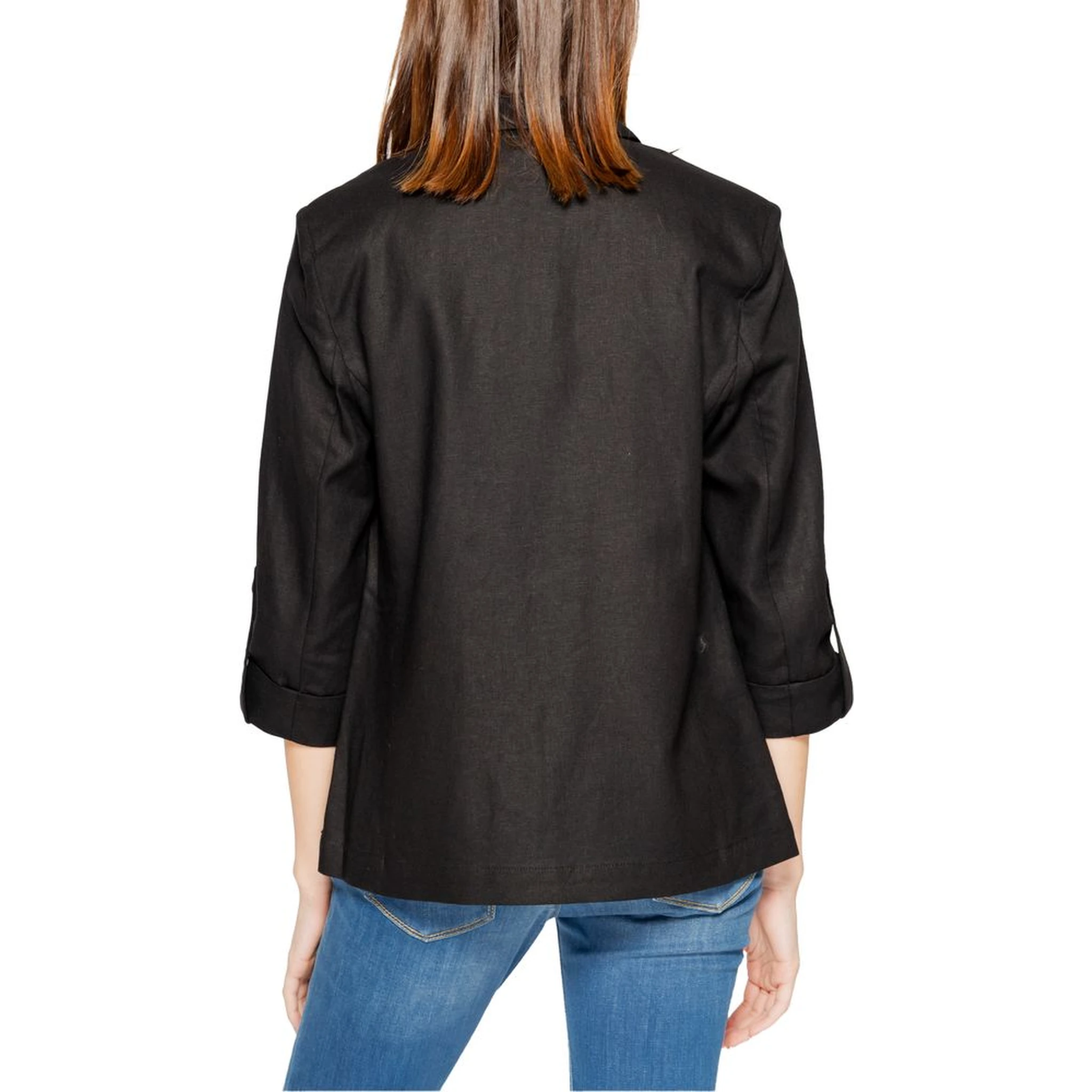 Black Linen Blazer