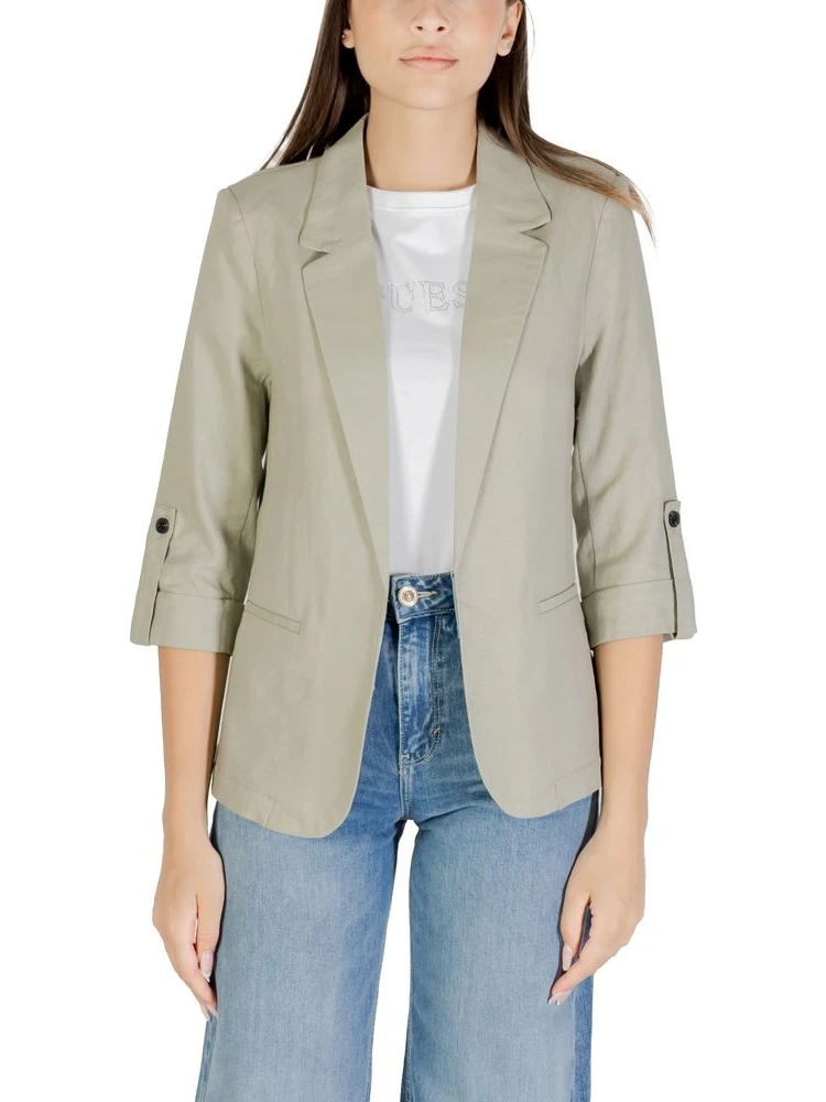 Green Linen Blazer