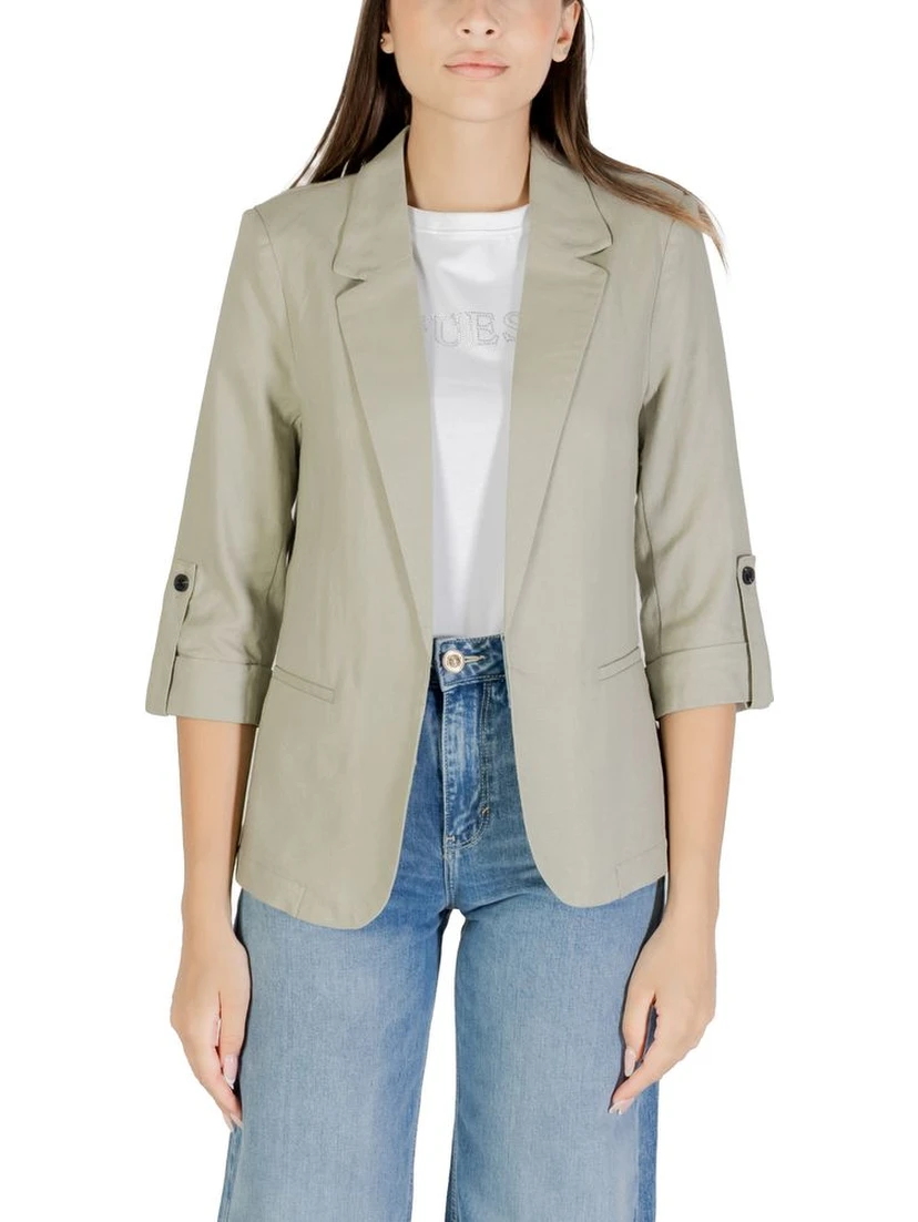 Green Linen Blazer