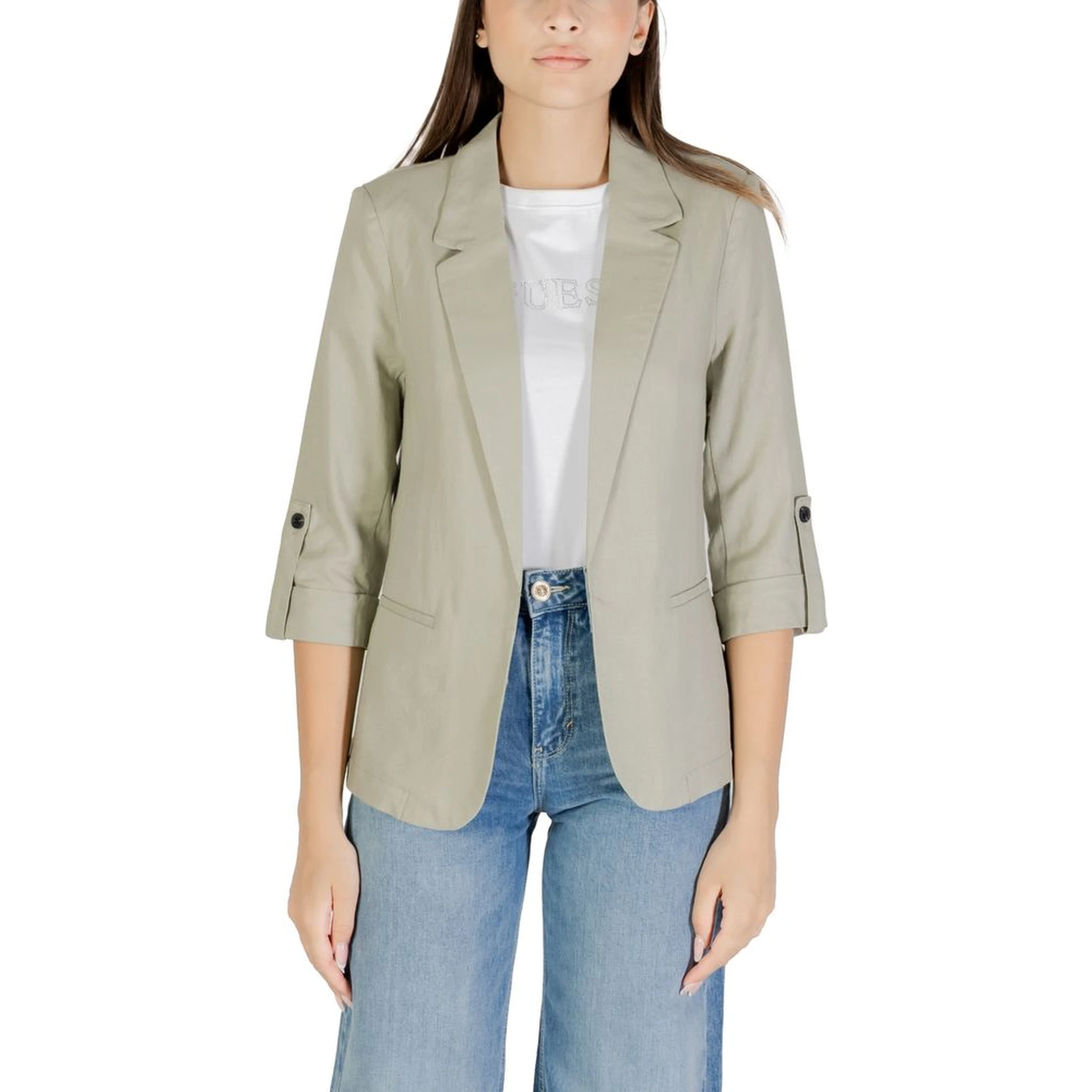 Green Linen Blazer