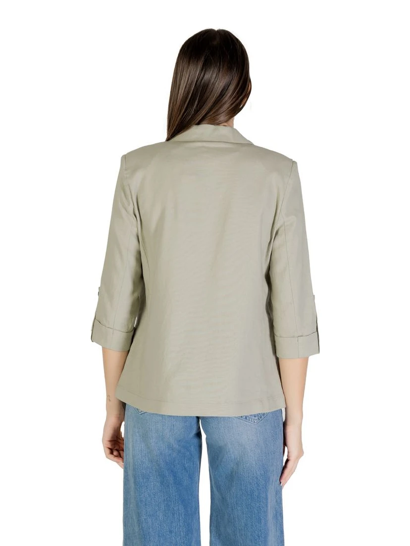 Green Linen Blazer