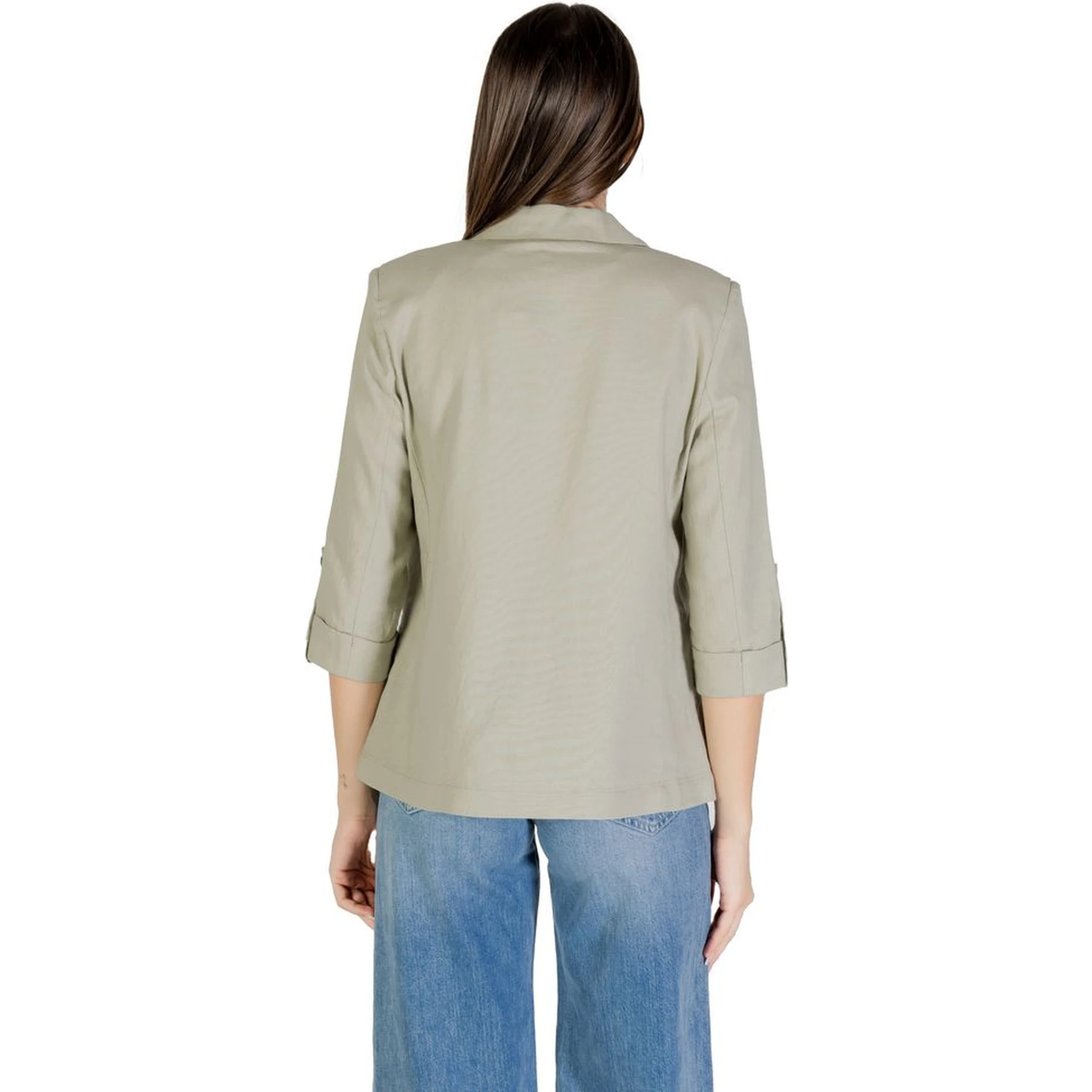 Green Linen Blazer