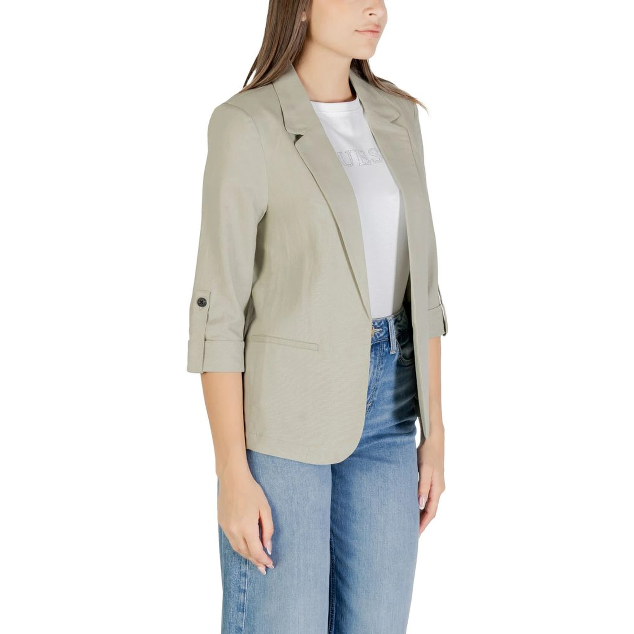 Green Linen Blazer