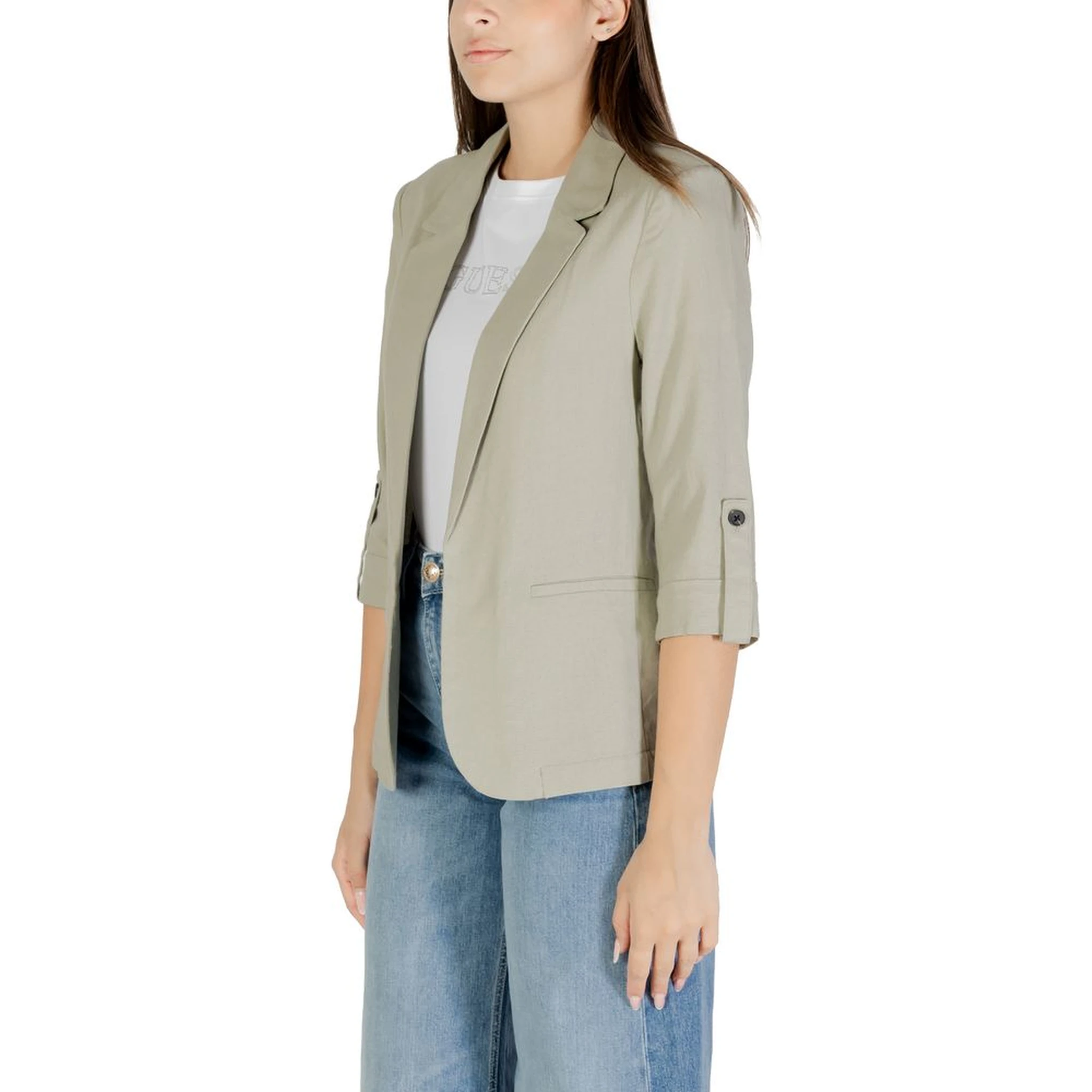 Green Linen Blazer